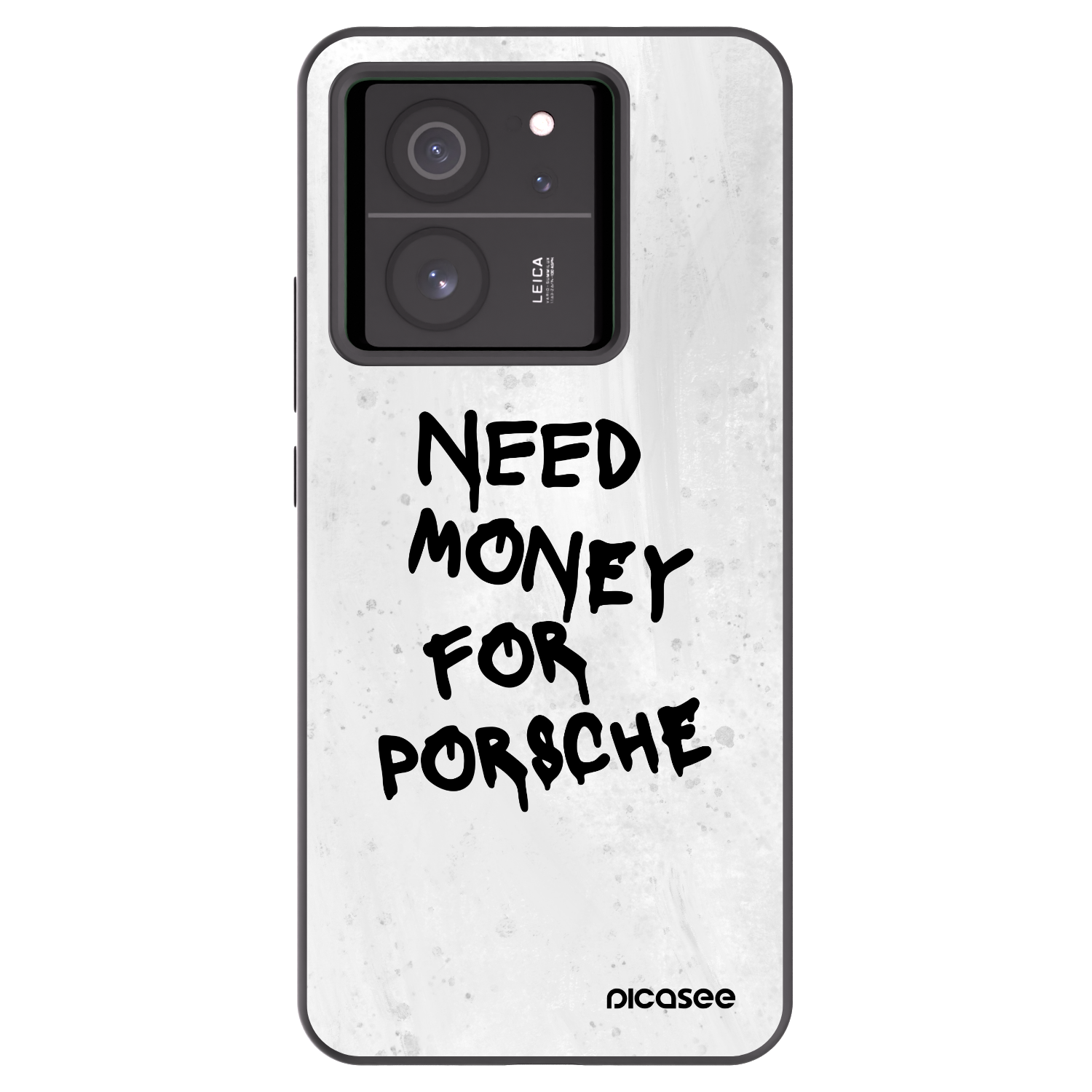 Picasee Xiaomi 13T Hülle - Schwarzes Silikon - White Dollar