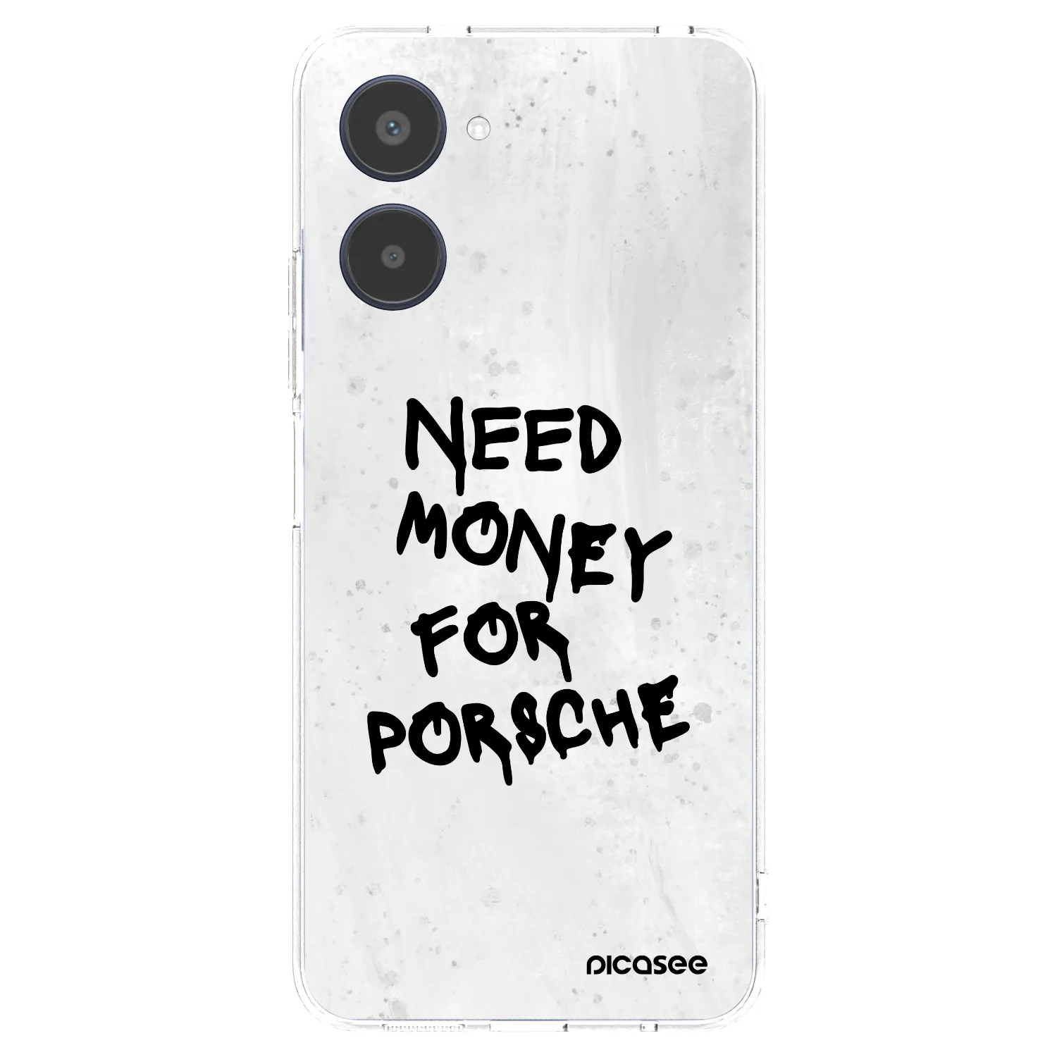 Picasee Realme 10 4G Hülle - Transparentes Silikon - White Dollar