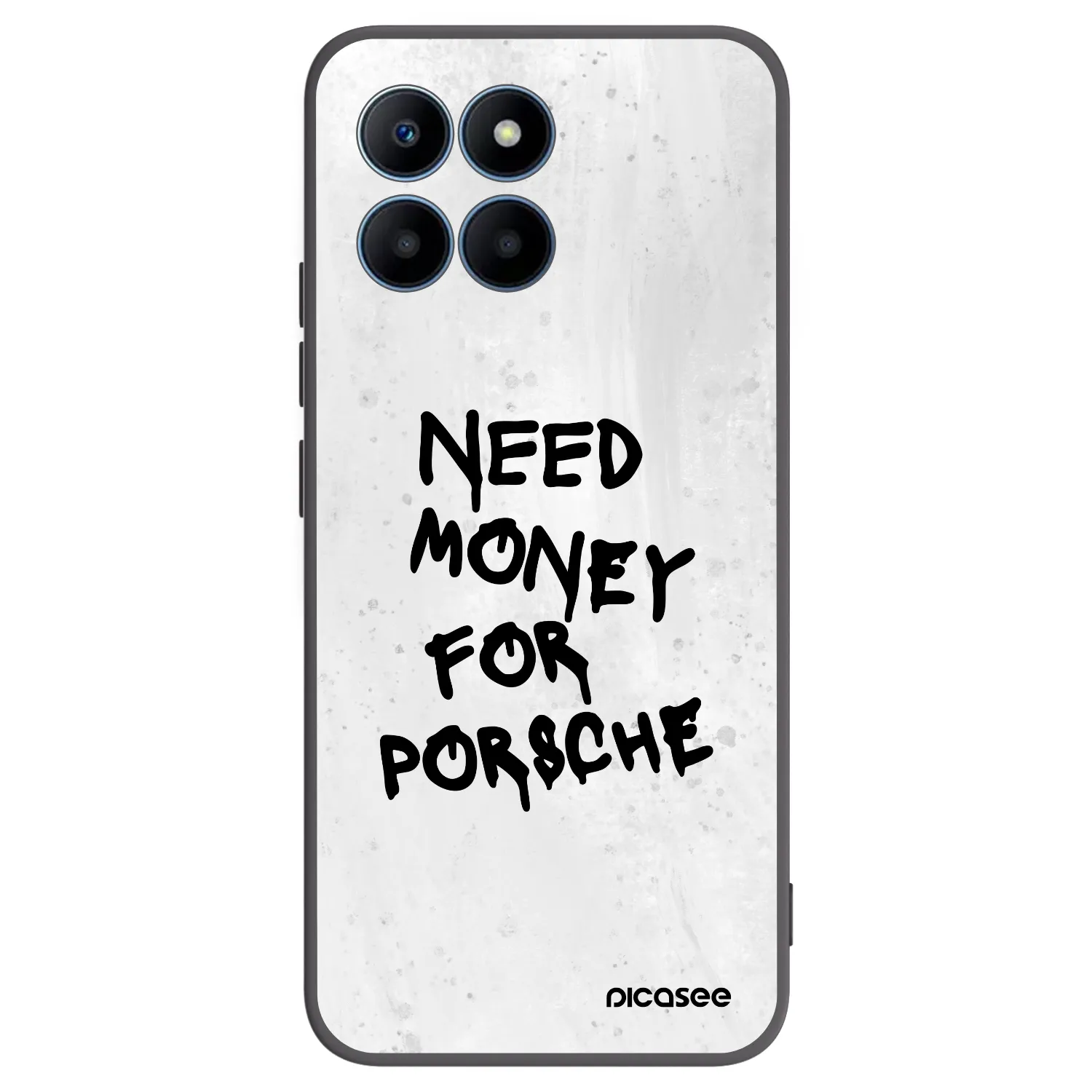 Picasee Honor 70 Lite Hülle - Schwarzes Silikon - White Dollar
