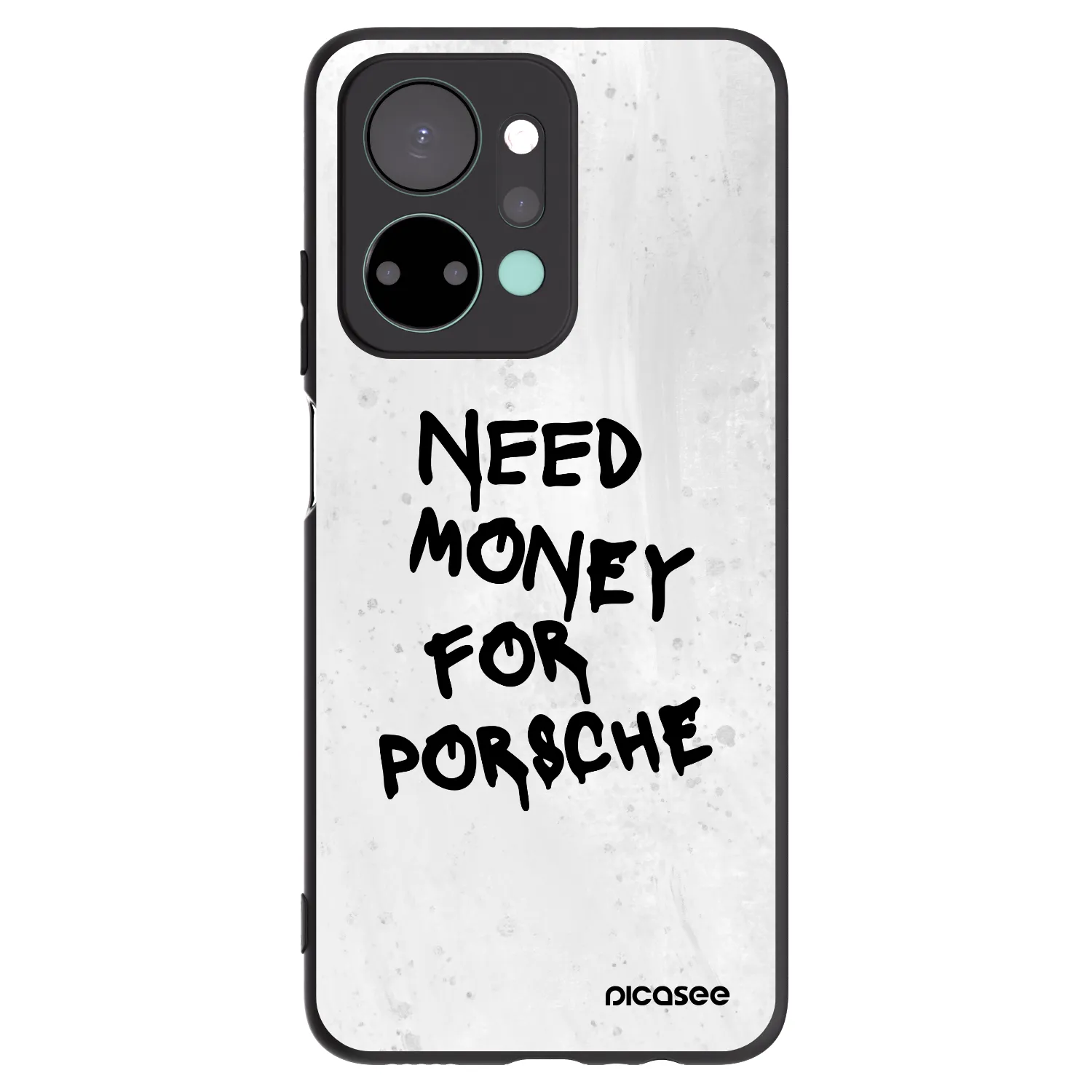 Picasee Honor X7a Hülle - Schwarzes Silikon - White Dollar