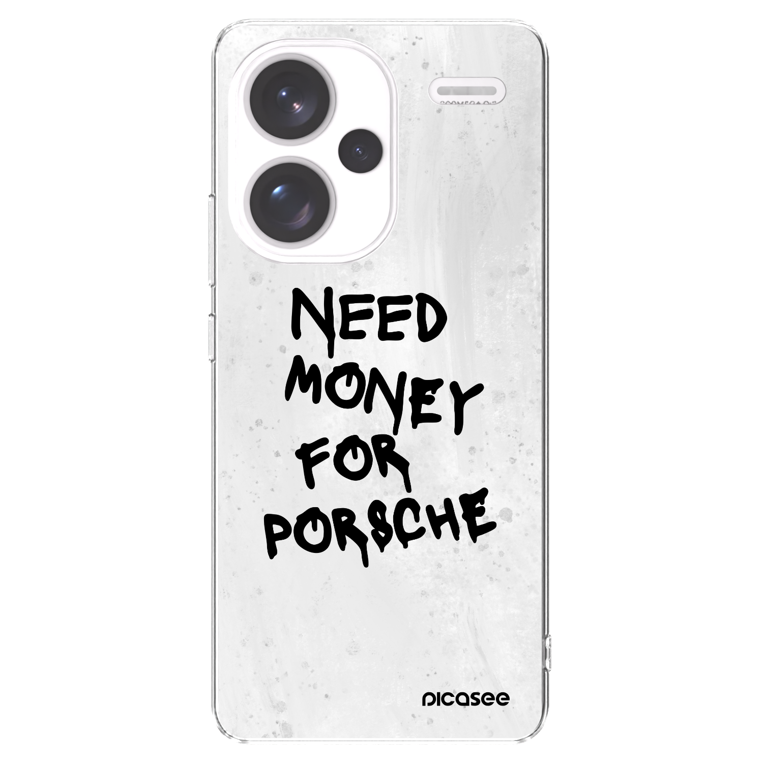 Picasee Xiaomi Redmi Note 13 Pro+ 5G Hülle - Transparentes Silikon - White Dollar