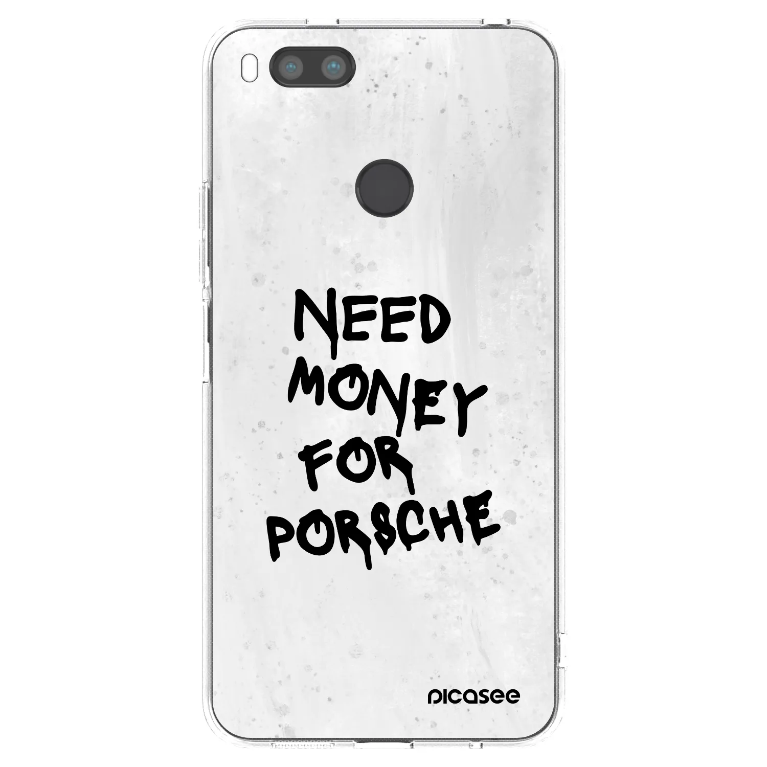 Picasee Xiaomi Mi A1 Global Hülle - Transparentes Silikon - White Dollar