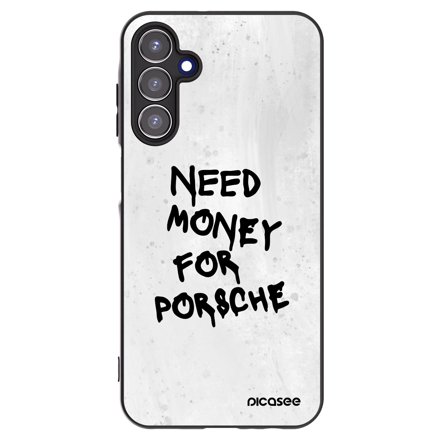 Picasee Samsung Galaxy A15 A156B 5G Hülle - Schwarzes Silikon - White Dollar