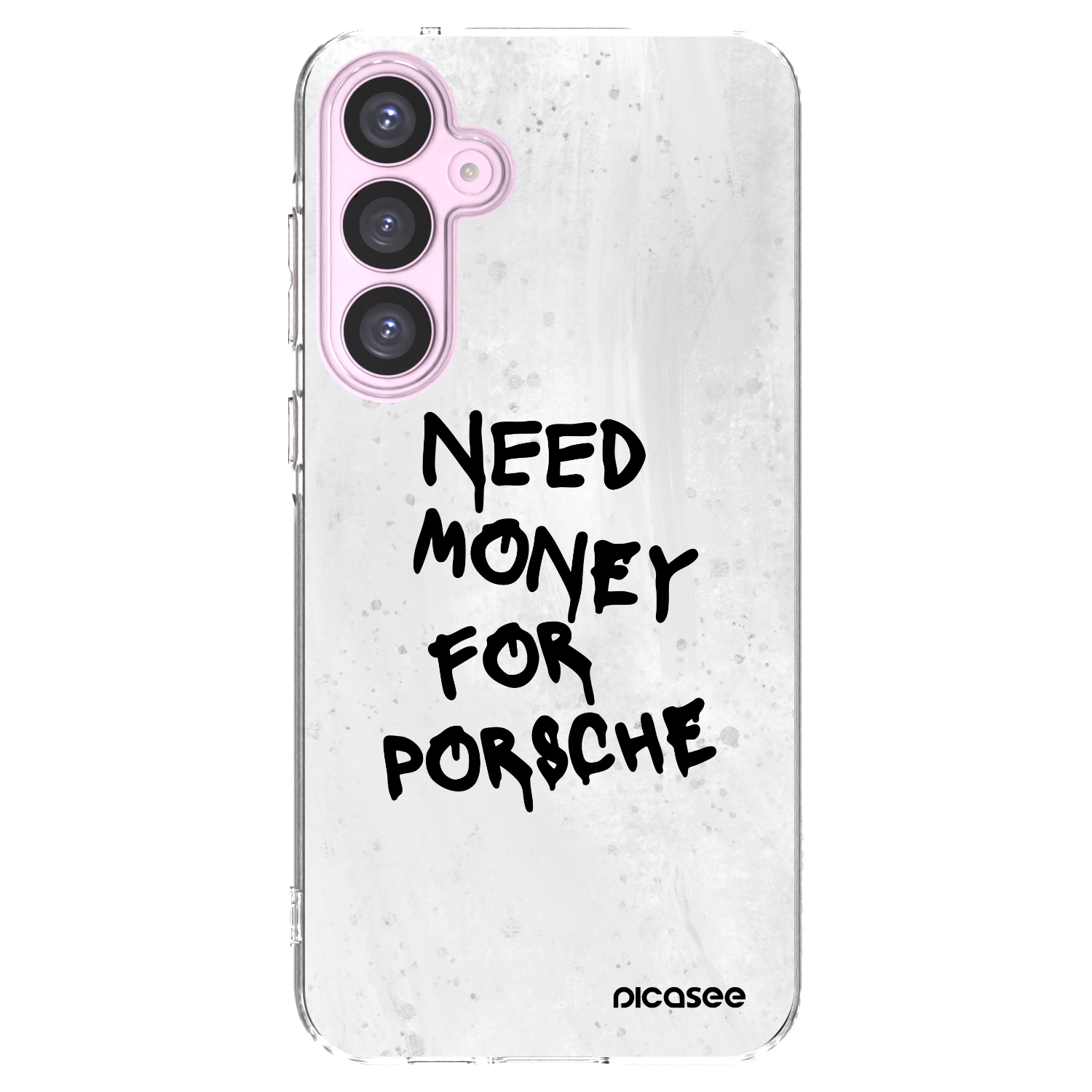 Picasee Samsung Galaxy A55 5G A556B Hülle - Transparentes Silikon - White Dollar