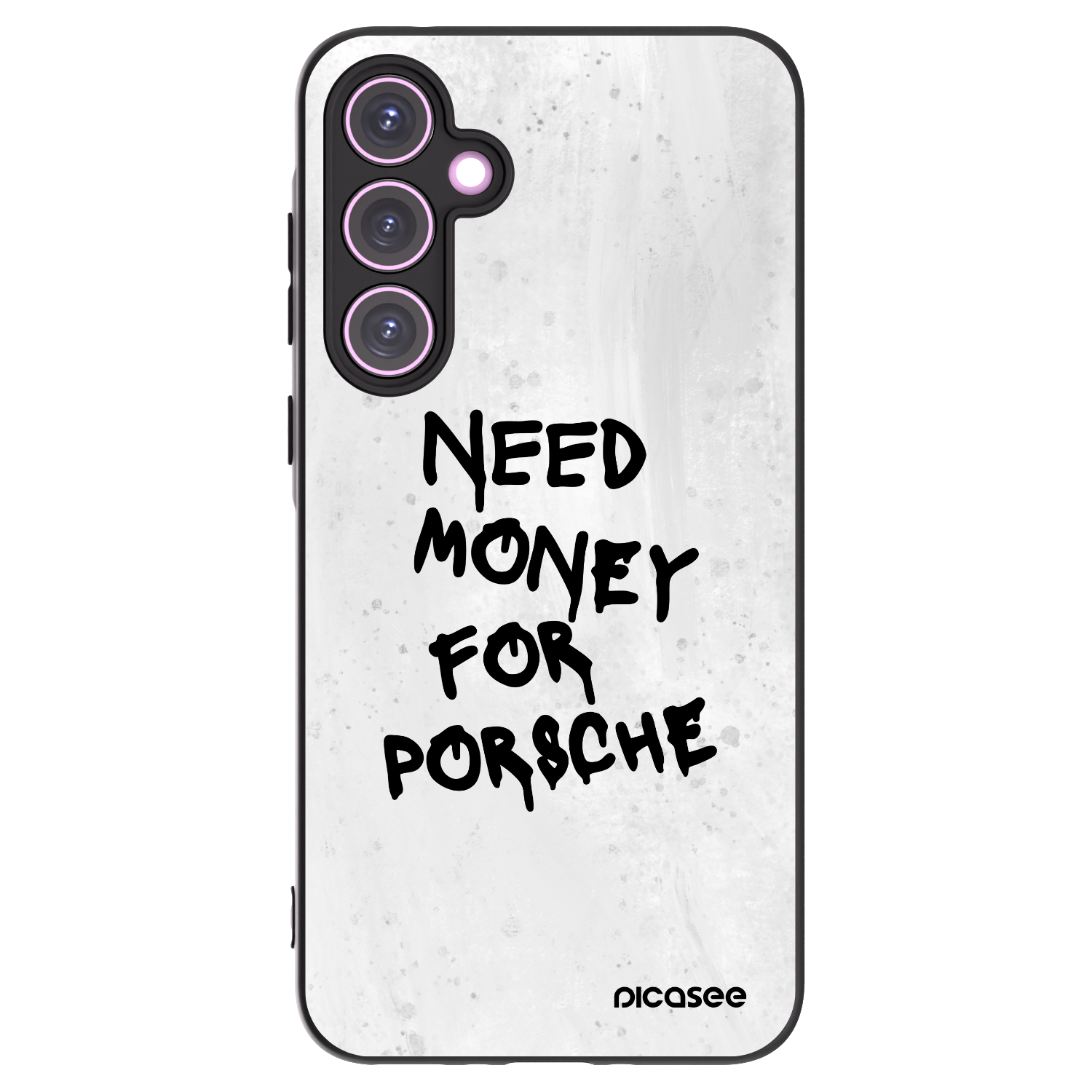 Picasee Samsung Galaxy A35 5G A356B Hülle - Schwarzes Silikon - White Dollar