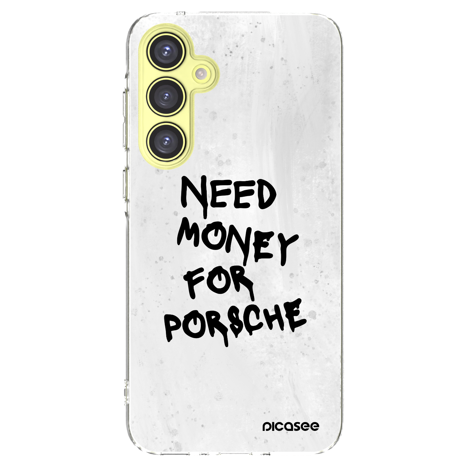 Picasee Samsung Galaxy A35 5G A356B Hülle - Transparentes Silikon - White Dollar