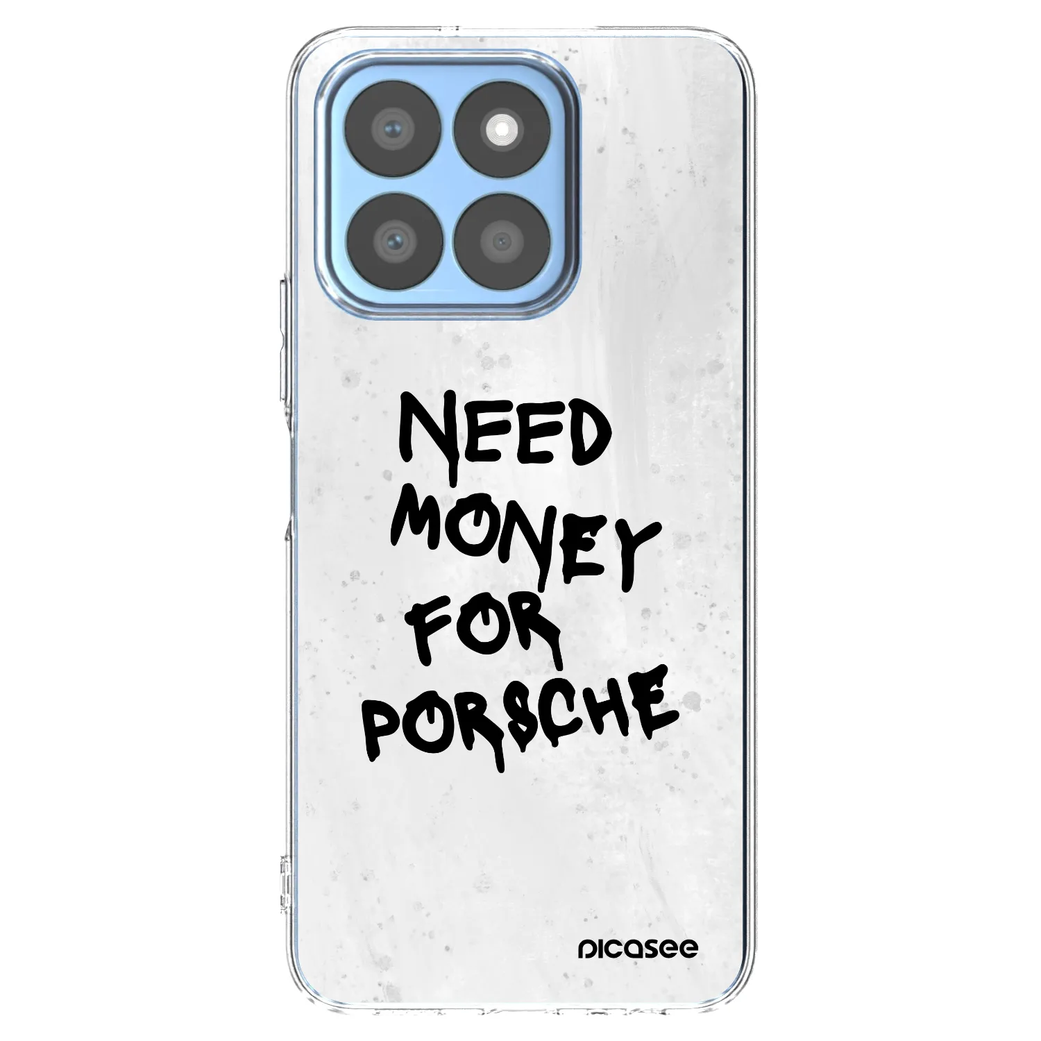 Picasee Honor X8b Hülle - Transparentes Silikon - White Dollar
