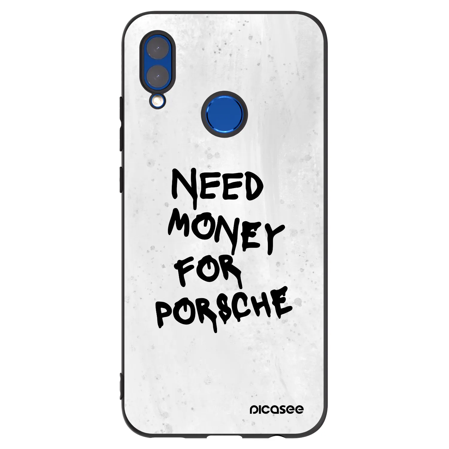 Picasee Honor 10 Lite Hülle - Schwarzes Silikon - White Dollar