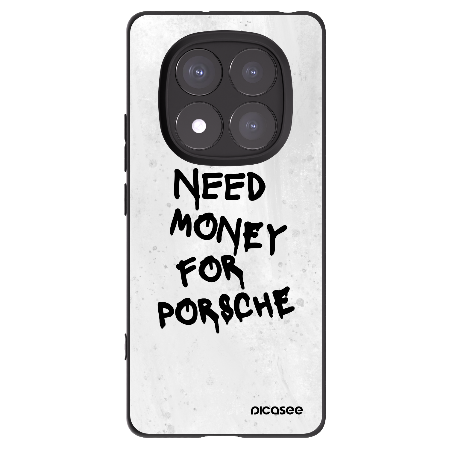 Picasee Xiaomi Redmi Note 14 Pro 5G Hülle - Schwarzes Silikon - White Dollar