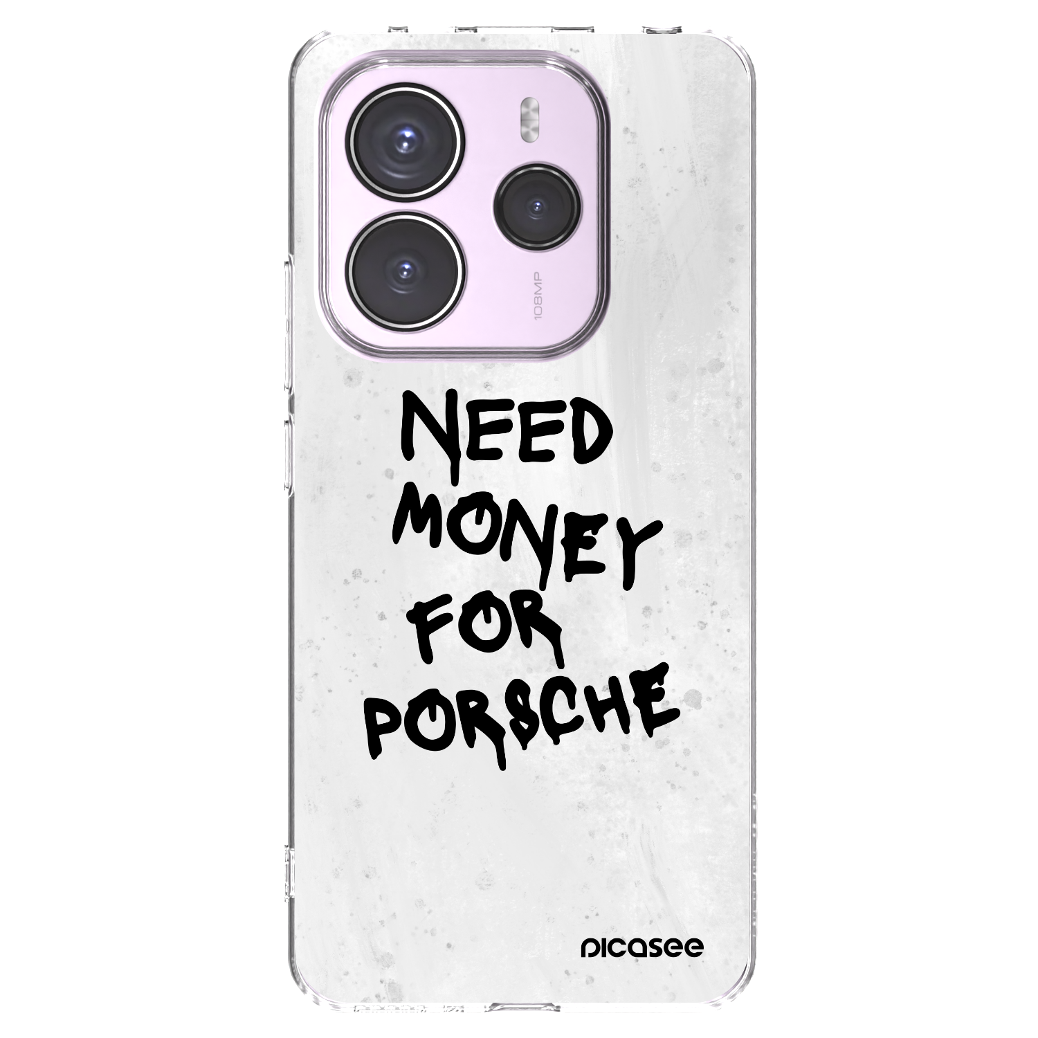 Picasee Xiaomi Redmi Note 14 5G Hülle - Transparentes Silikon - White Dollar