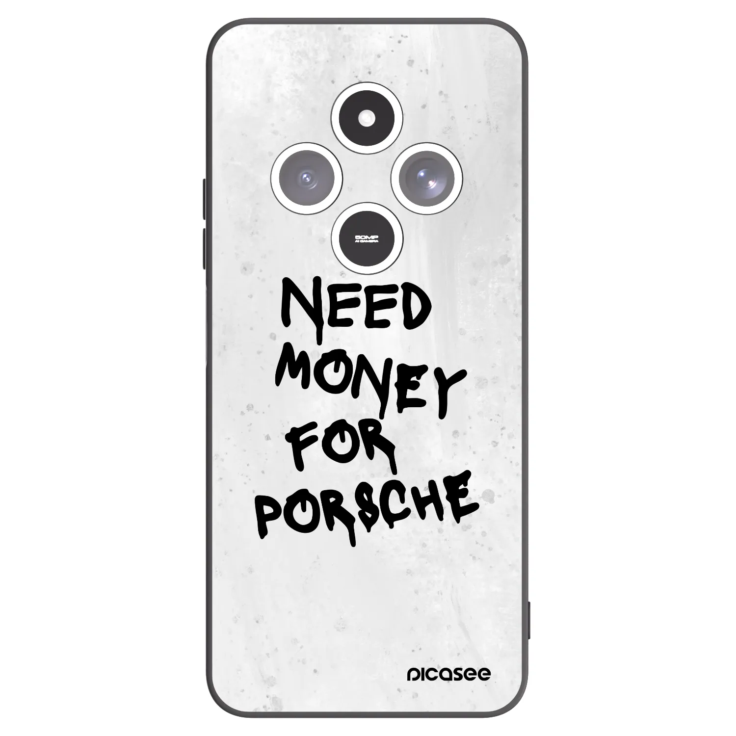 Picasee Xiaomi Redmi 14C Hülle - Schwarzes Silikon - White Dollar