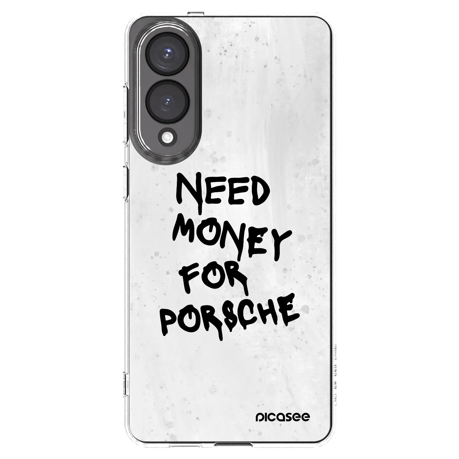Picasee Samsung Galaxy S25 Edge 5G Hülle - Transparentes Silikon - White Dollar