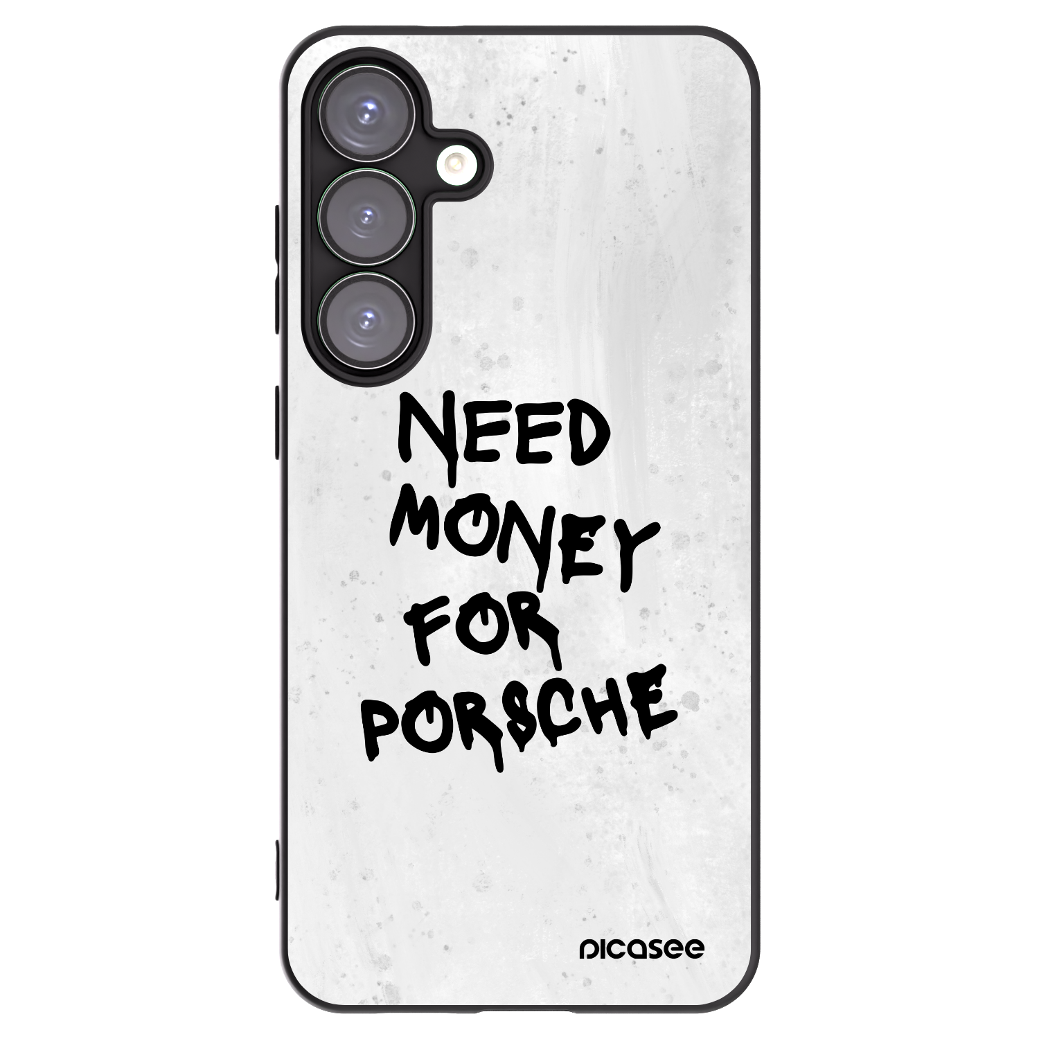 Picasee Samsung Galaxy S25+ 5G Hülle - Schwarzes Silikon - White Dollar
