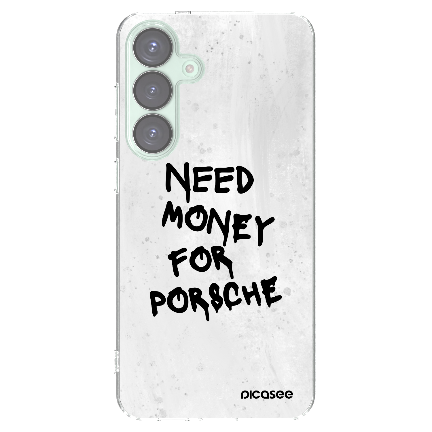 Picasee Samsung Galaxy S25+ 5G Hülle - Transparentes Silikon - White Dollar