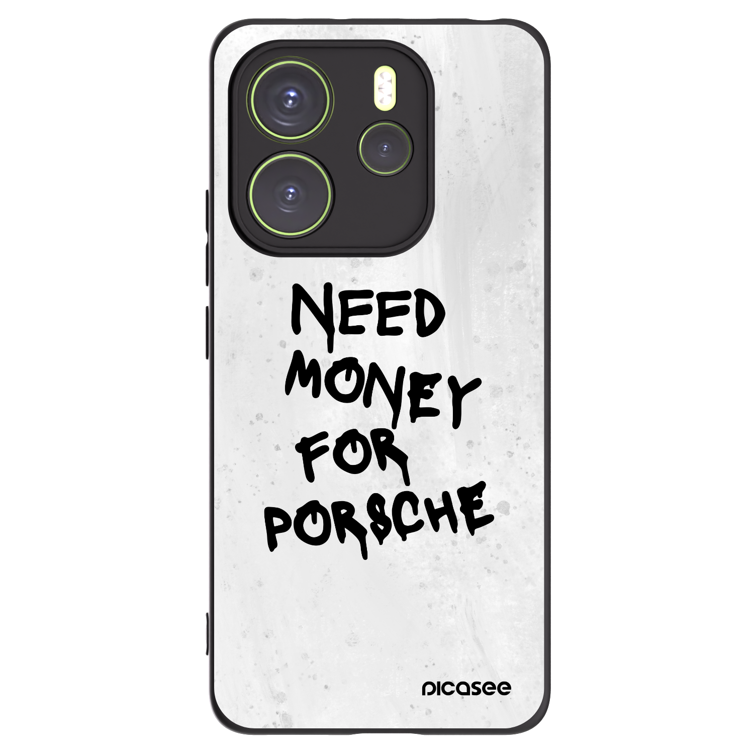 Picasee Xiaomi Redmi Note 14 4G Hülle - Schwarzes Silikon - White Dollar