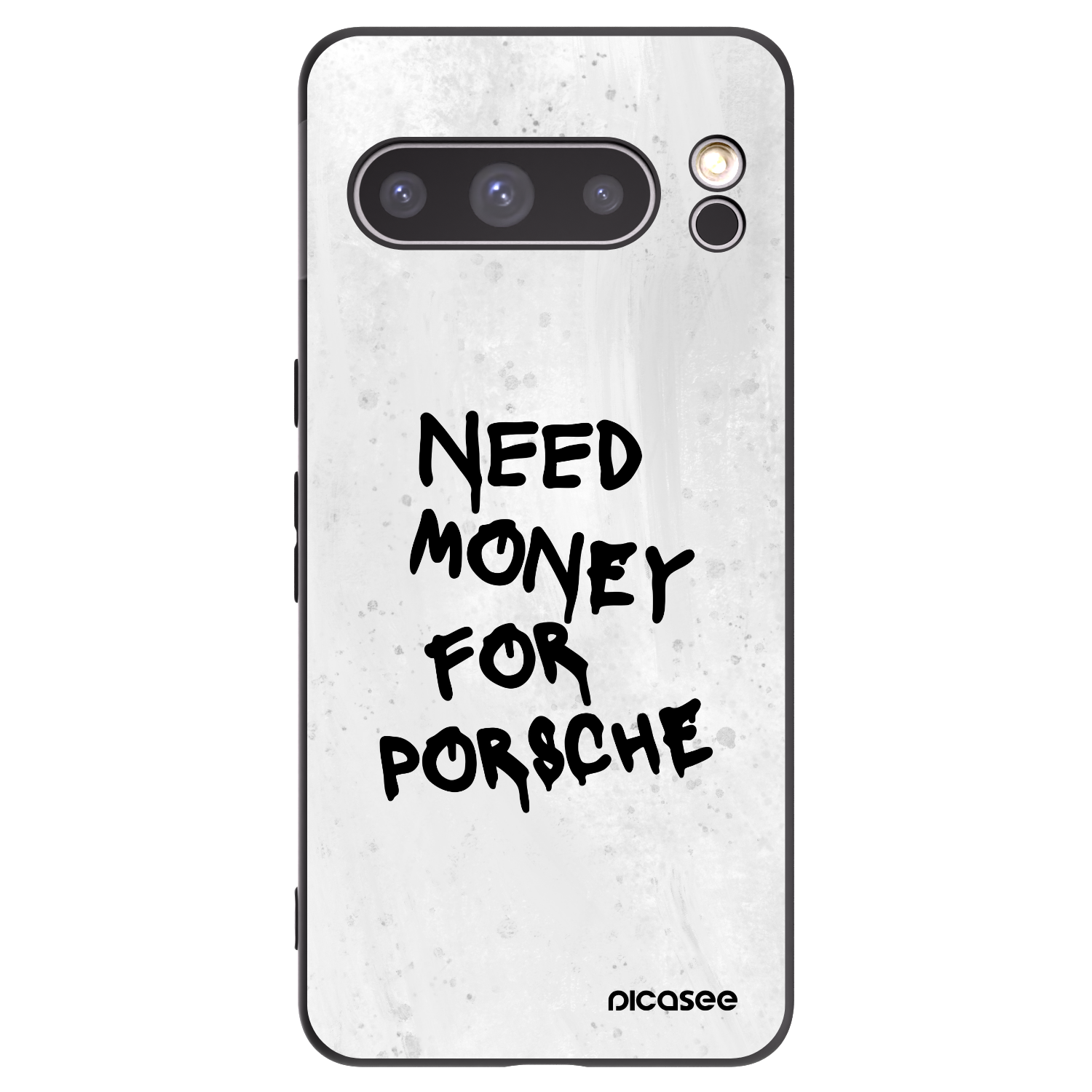 Picasee Google Pixel 8 Pro Hülle - Schwarzes Silikon - White Dollar