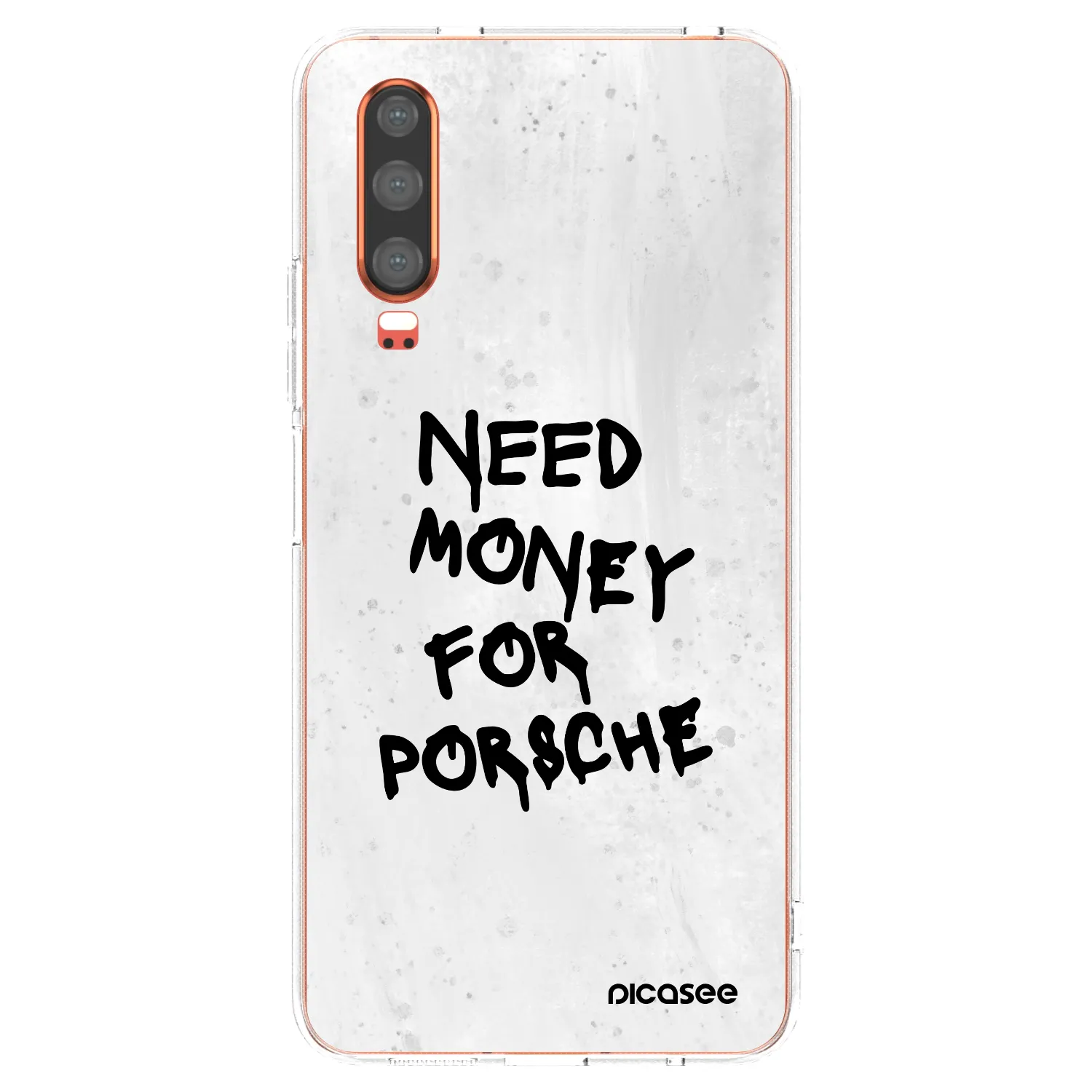 Picasee Huawei P30 Hülle - Transparentes Silikon - White Dollar