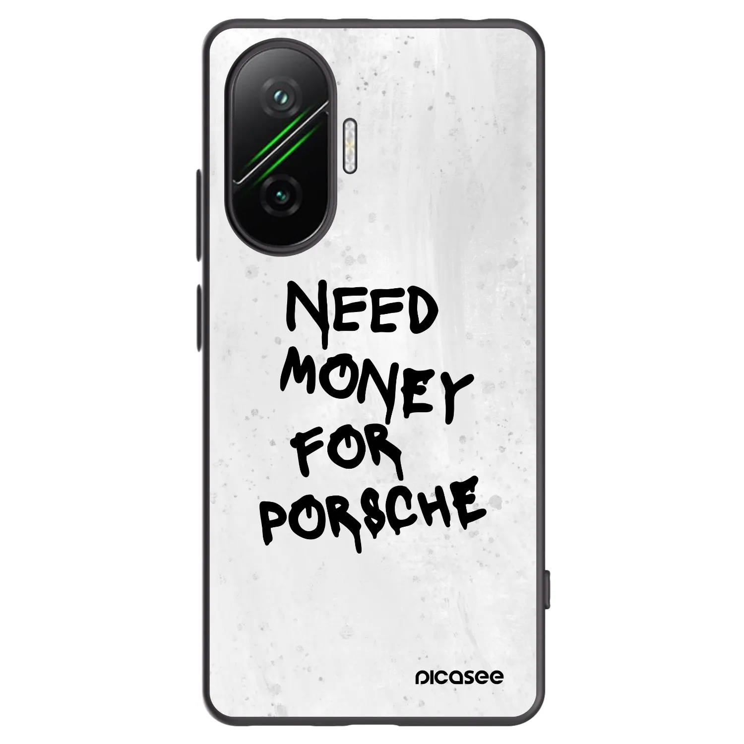Picasee Xiaomi Poco F7 Pro 5G Hülle - Schwarzes Silikon - White Dollar