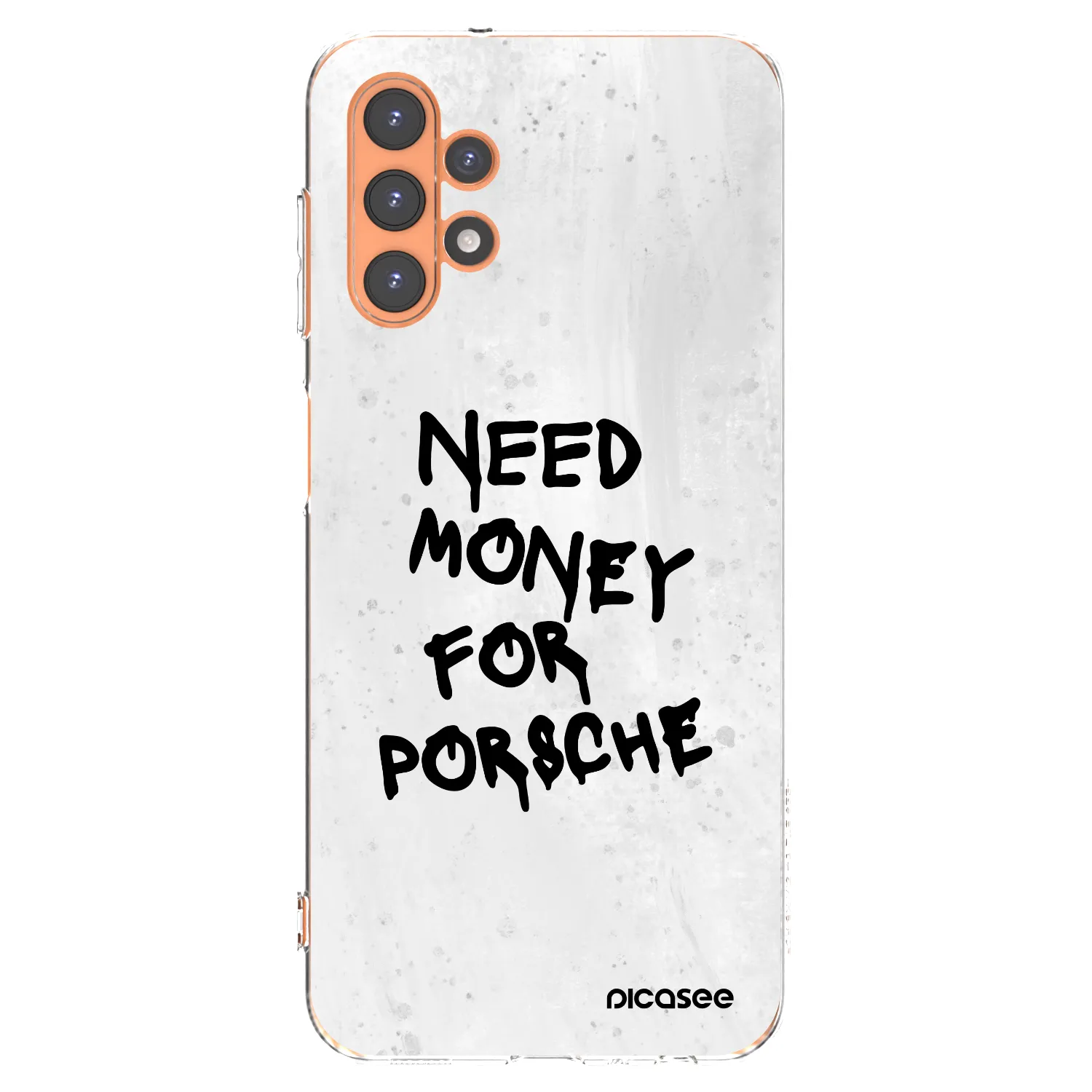 Picasee Samsung Galaxy A13 5G Hülle - Transparentes Silikon - White Dollar