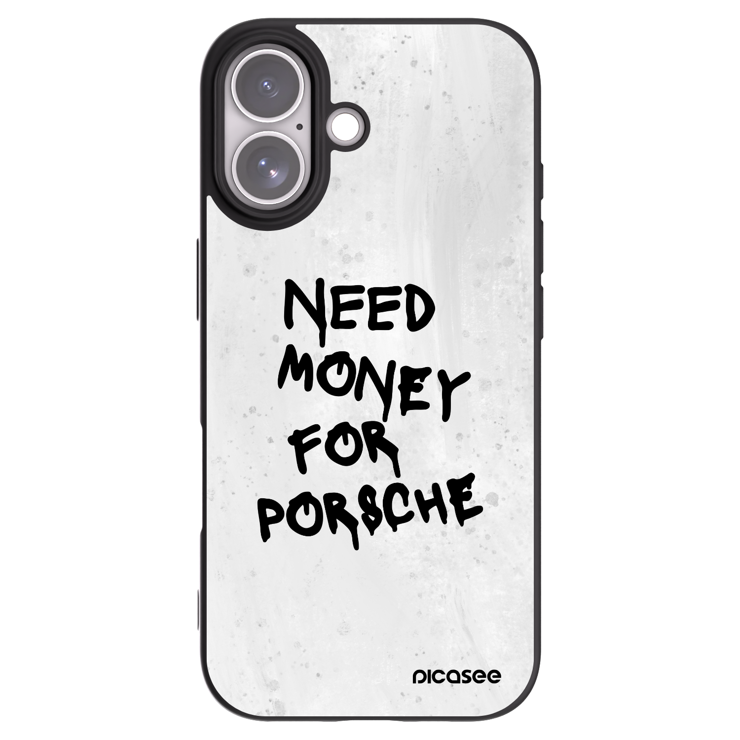 Picasee Apple iPhone 17 Hülle - Schwarzes Silikon - White Dollar