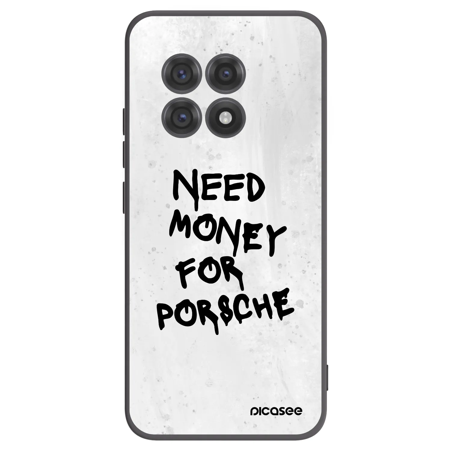 Picasee OnePlus 13R 5G Hülle - Schwarzes Silikon - White Dollar