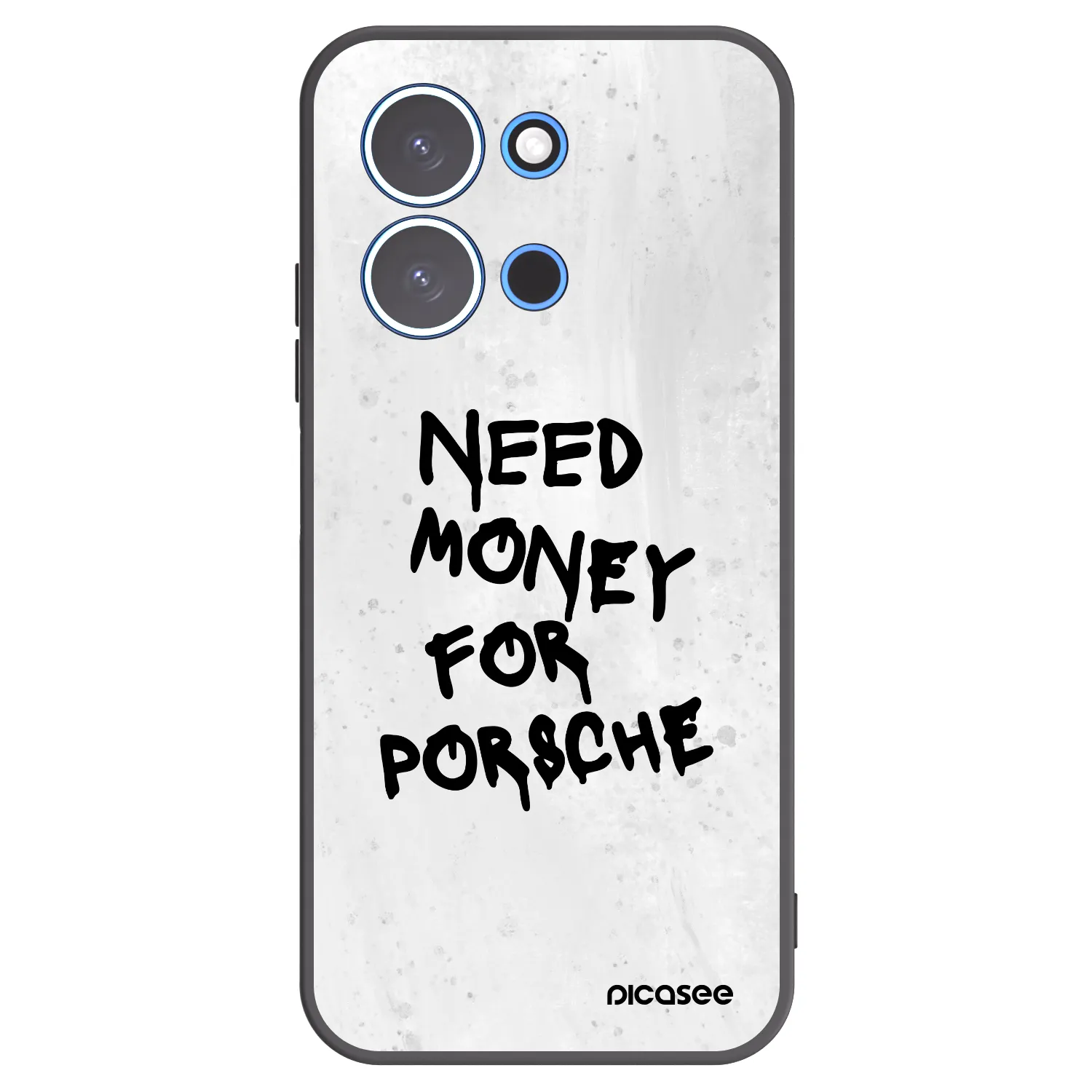 Picasee Xiaomi Redmi 15C 4G Hülle - Schwarzes Silikon - White Dollar