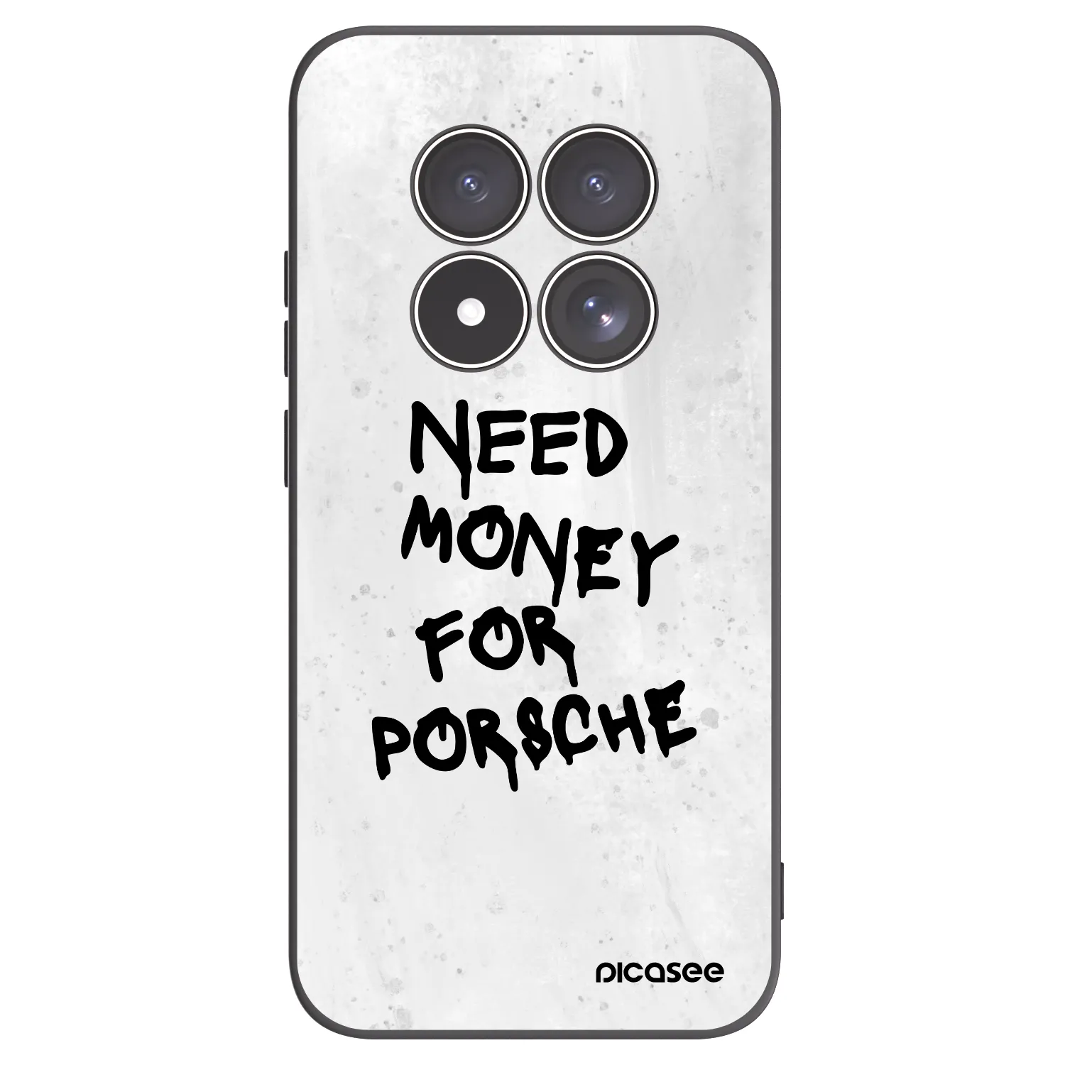 Picasee Xiaomi Redmi Note 15 Pro 4G Hülle - Schwarzes Silikon - White Dollar