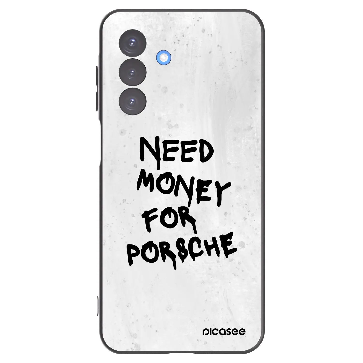 Picasee Samsung Galaxy A17 5G Hülle - Schwarzes Silikon - White Dollar