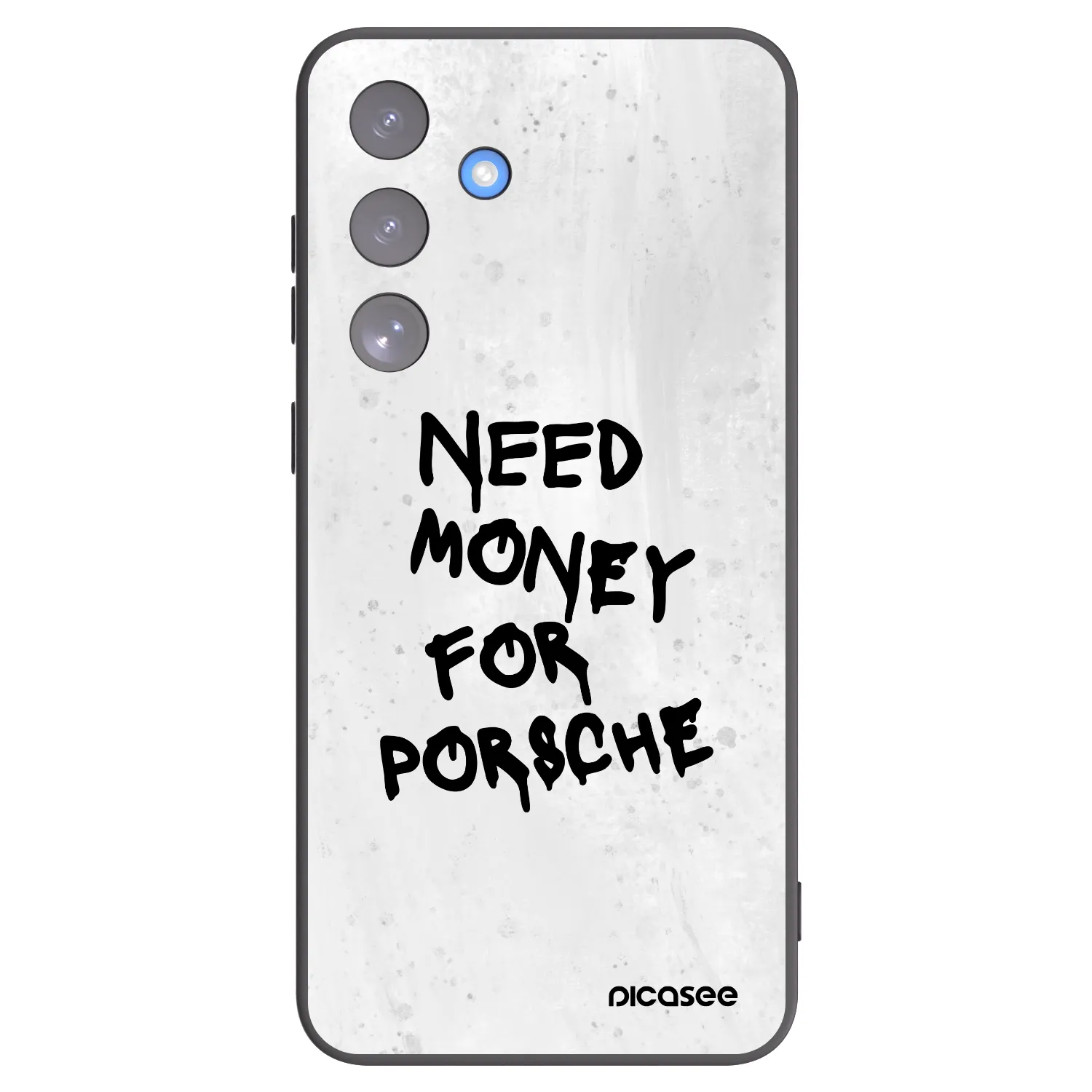 Picasee Samsung Galaxy S25 FE 5G Hülle - Schwarzes Silikon - White Dollar