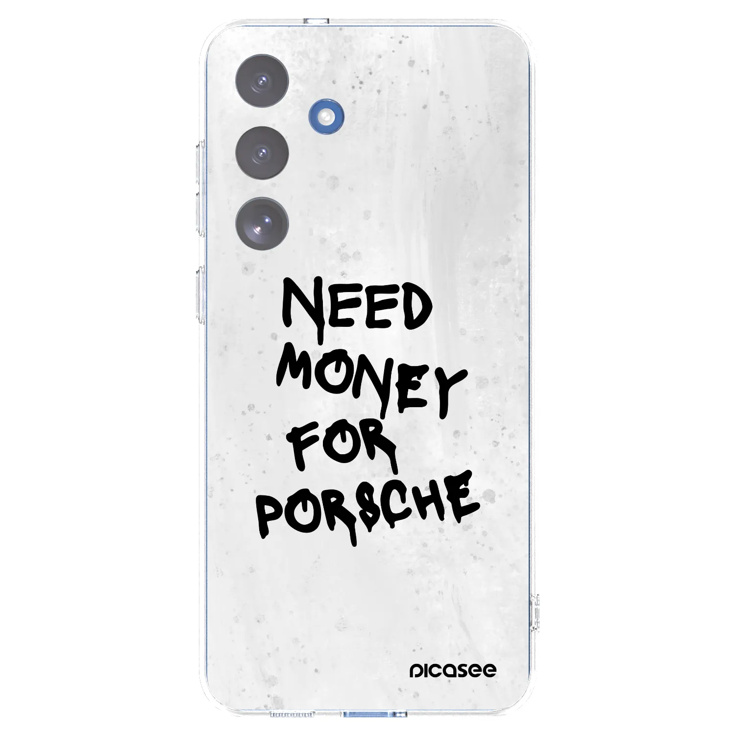 Picasee Samsung Galaxy S25 FE 5G Hülle - Transparentes Silikon - White Dollar