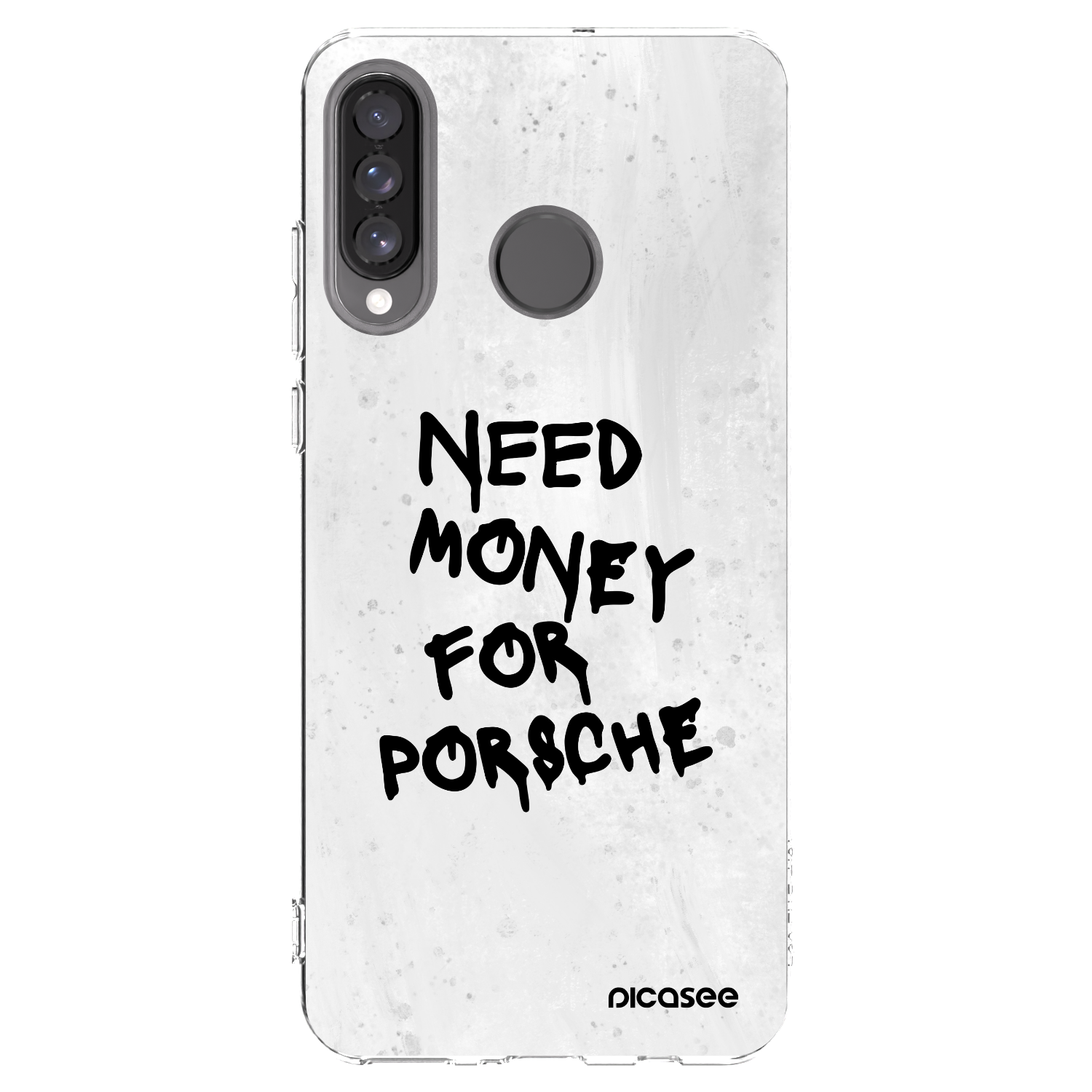 Picasee Huawei P30 Lite Hülle - Transparentes Silikon - White Dollar