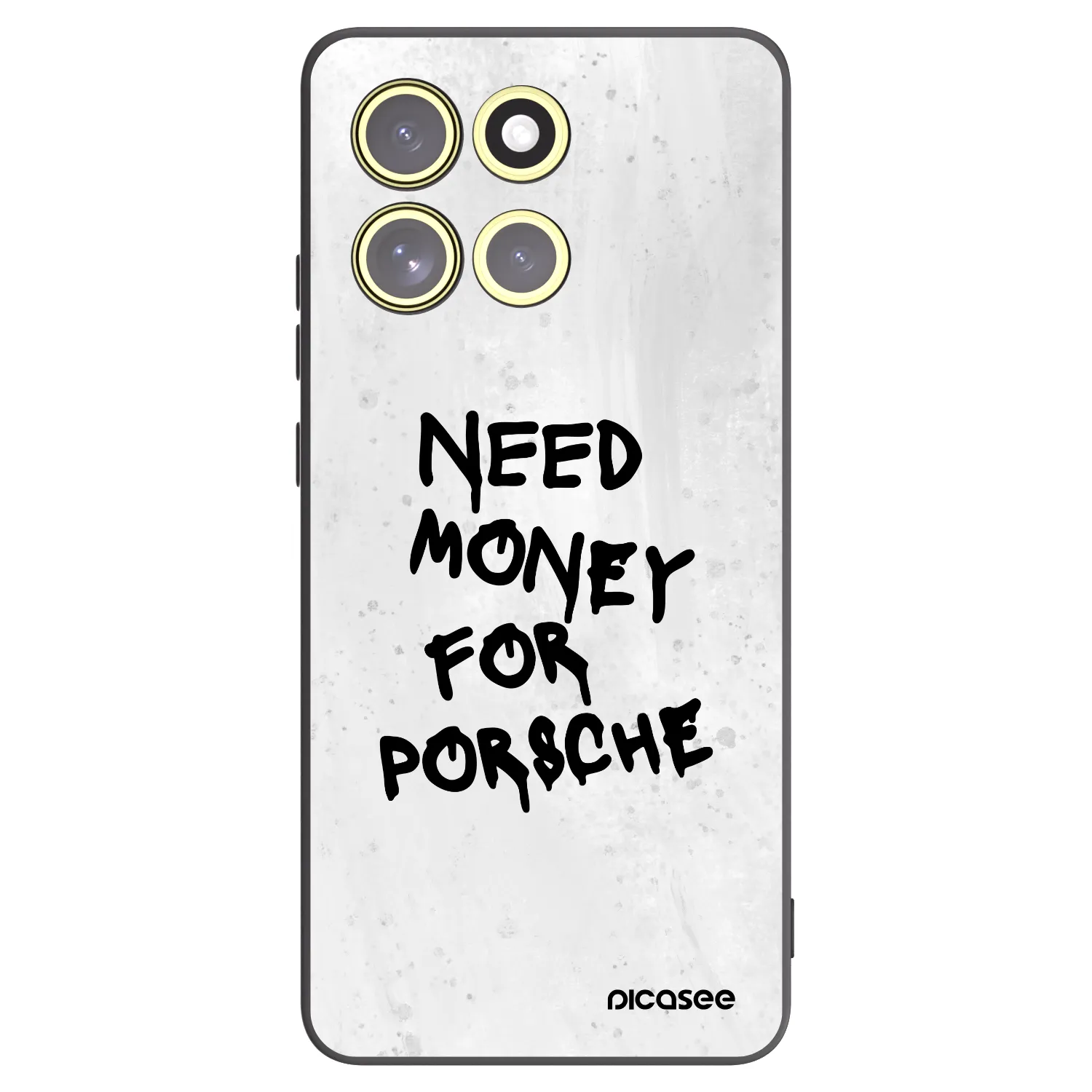 Picasee Motorola Moto G86 Power 5G Hülle - Schwarzes Silikon - White Dollar