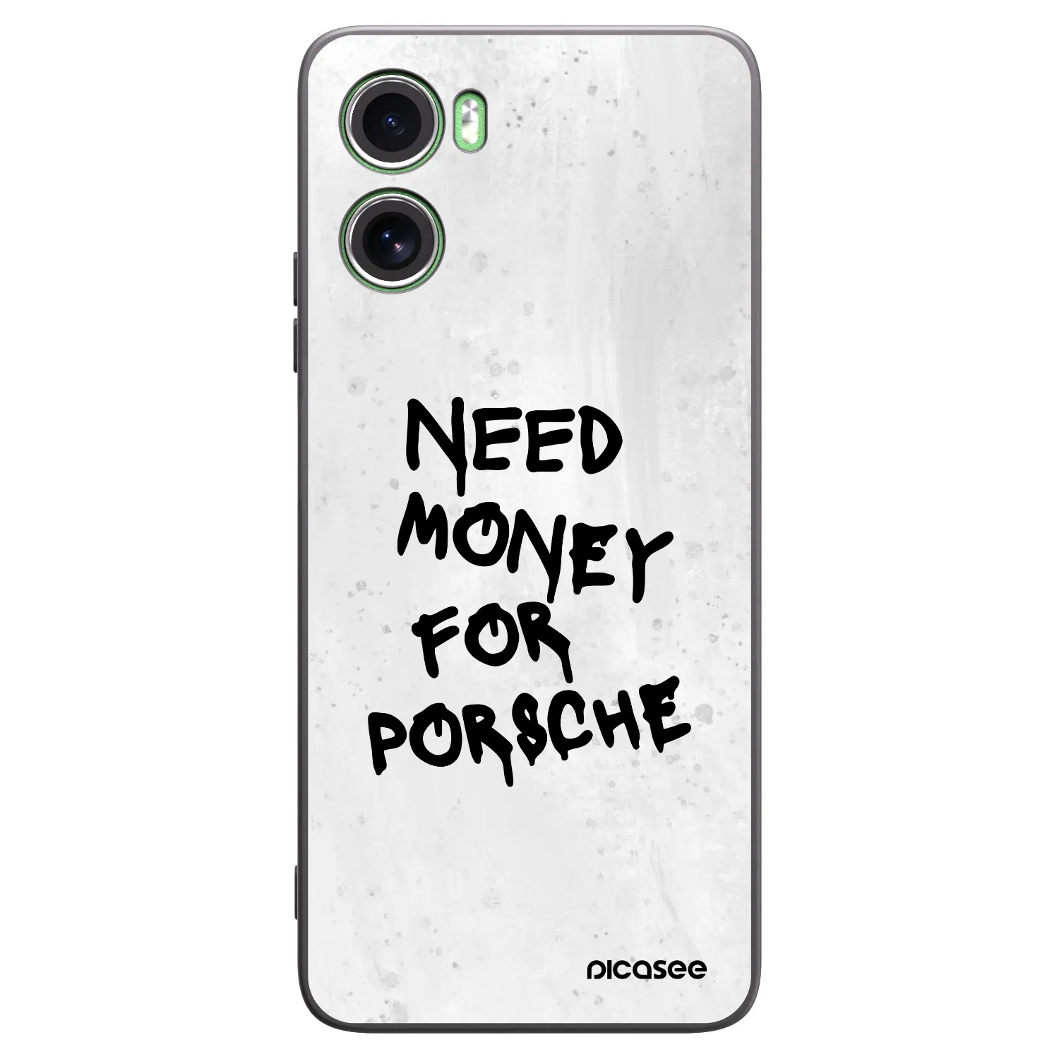Picasee Motorola Moto G06 Hülle - Schwarzes Silikon - White Dollar