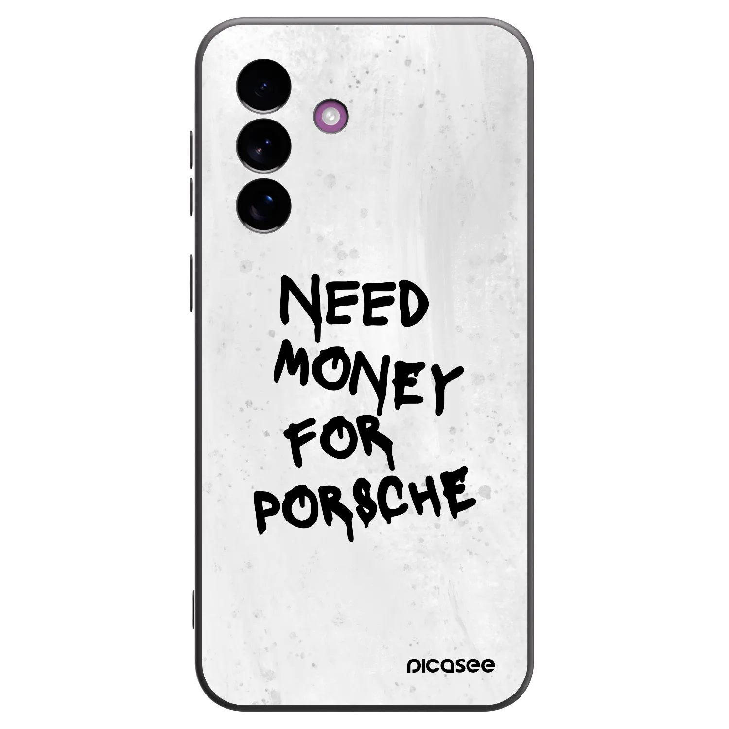 Picasee Samsung Galaxy A37 Hülle - Schwarzes Silikon - White Dollar