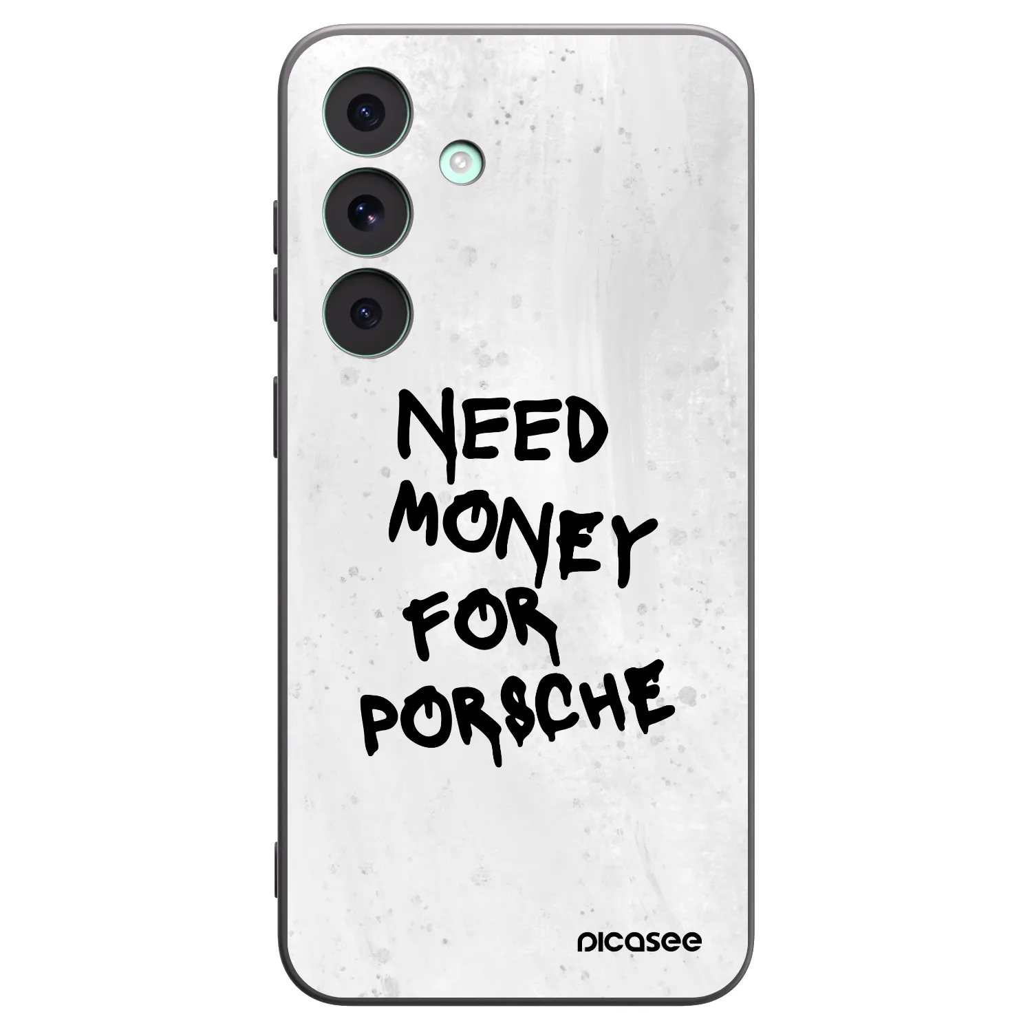Picasee Samsung Galaxy S26 FE Hülle - Schwarzes Silikon - White Dollar