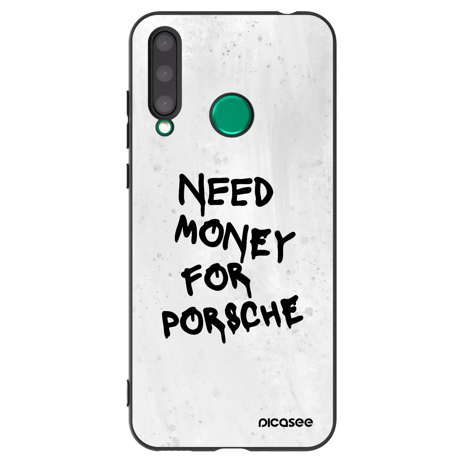 Picasee Honor 20 Lite Hülle - Schwarzes Silikon - White Dollar