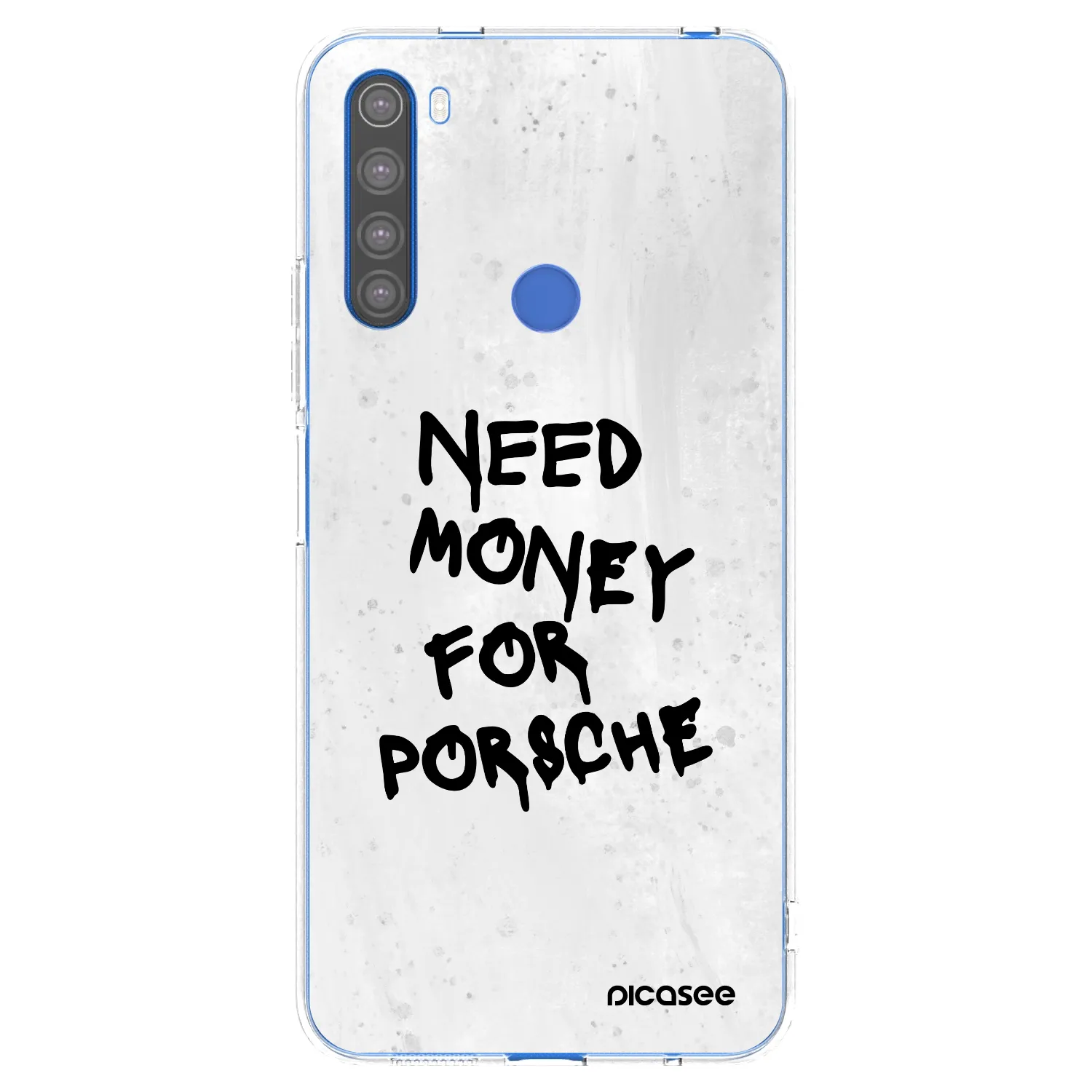 Picasee Xiaomi Redmi Note 8T Hülle - Transparentes Silikon - White Dollar