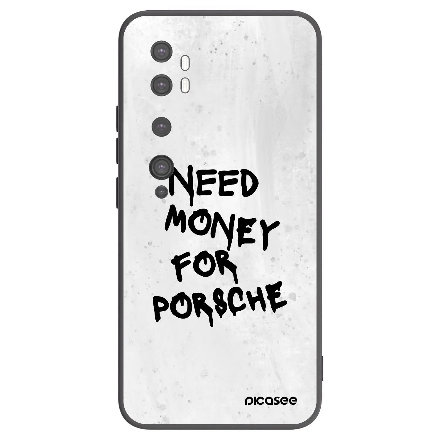 Picasee Xiaomi Mi Note 10 (Pro) Hülle - Schwarzes Silikon - White Dollar