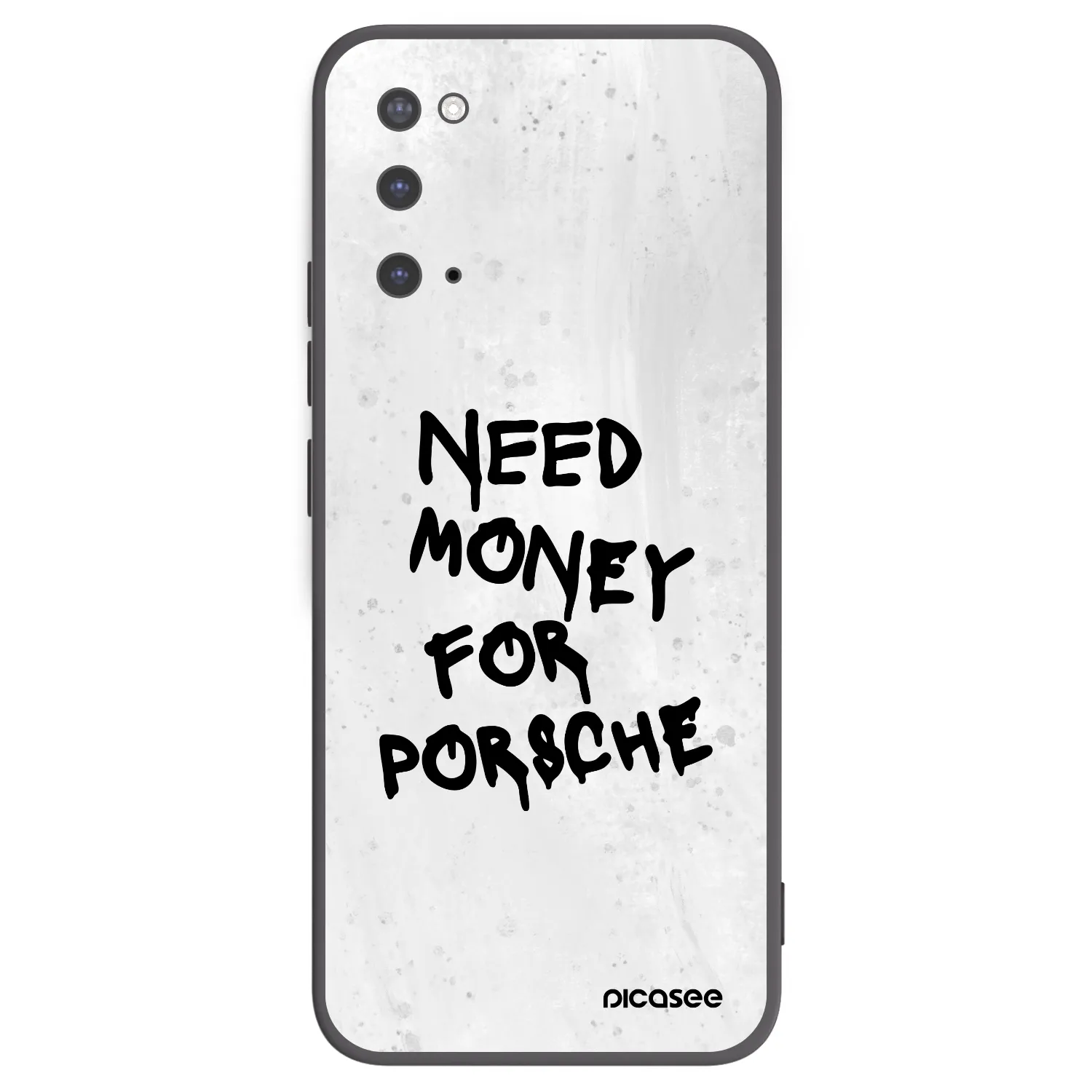 Picasee Samsung Galaxy S20 G980F Hülle - Schwarzes Silikon - White Dollar