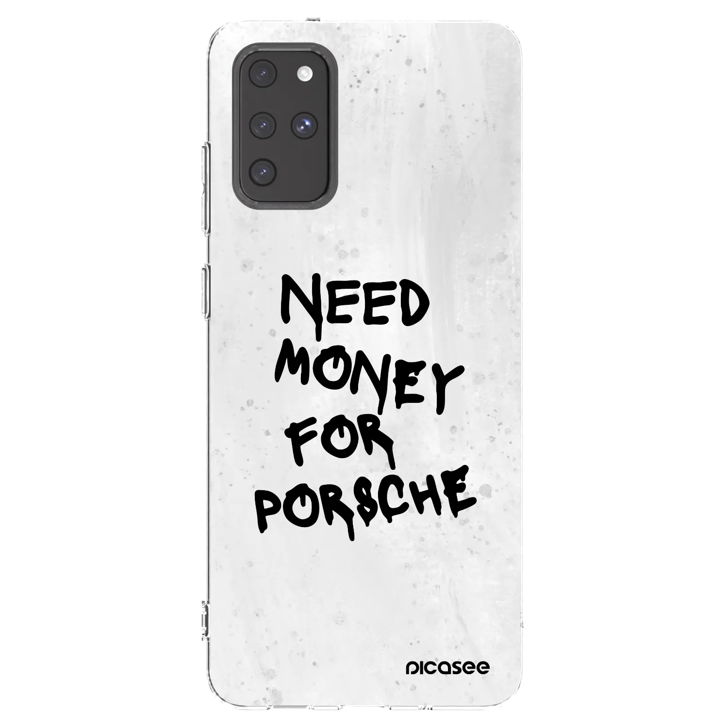 Picasee Samsung Galaxy S20+ G985F Hülle - Transparentes Silikon - White Dollar