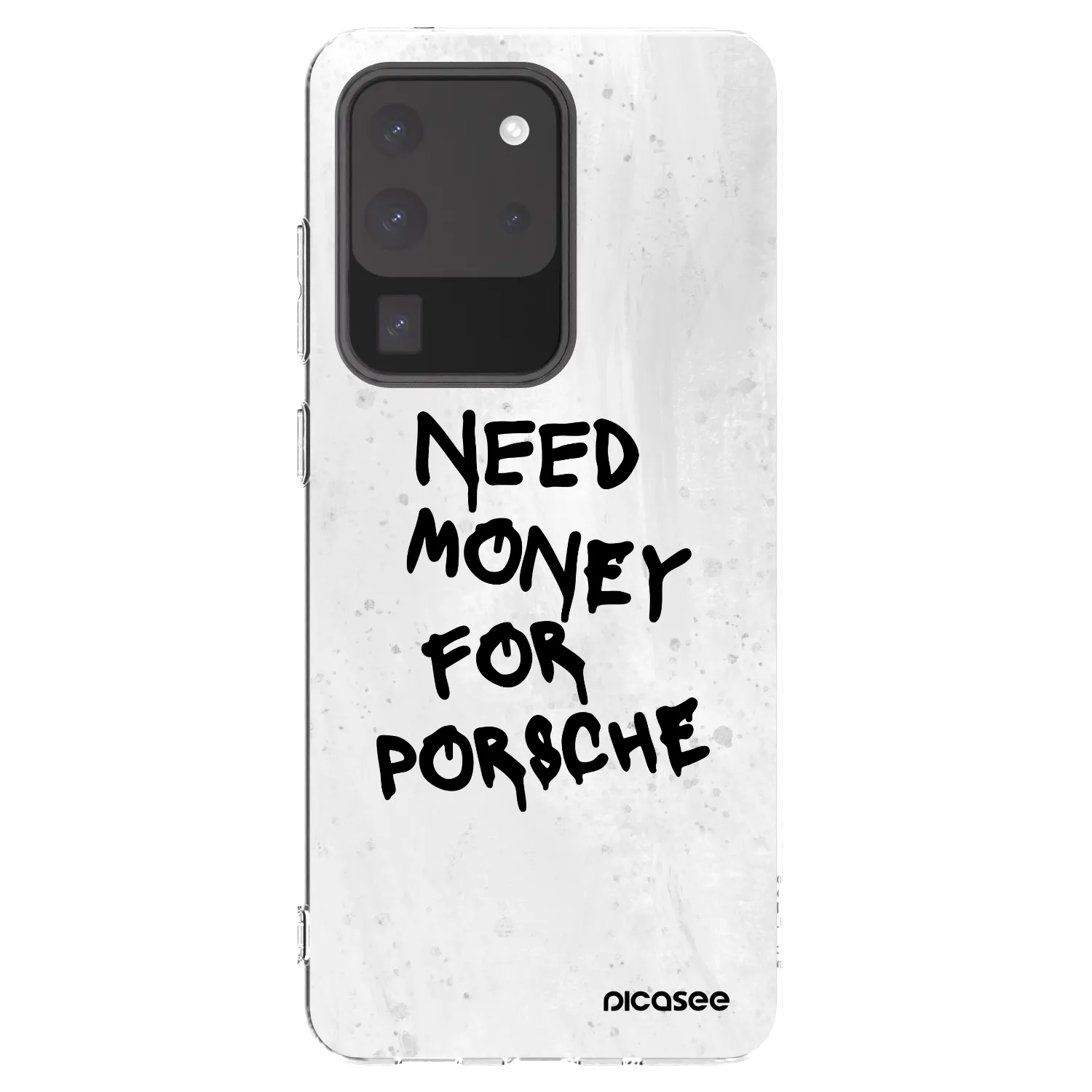 Picasee Samsung Galaxy S20 Ultra 5G G988F Hülle - Transparentes Silikon - White Dollar