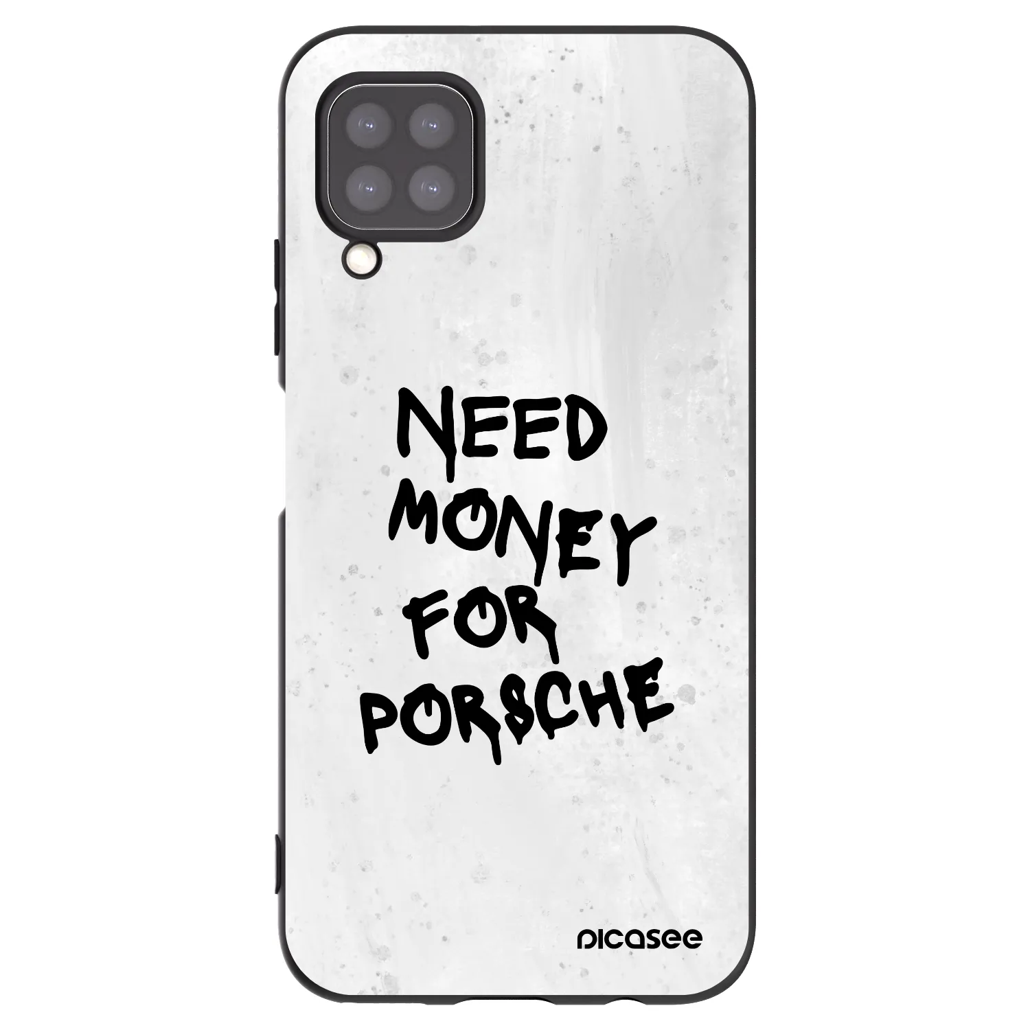 Picasee Huawei P40 Lite Hülle - Schwarzes Silikon - White Dollar