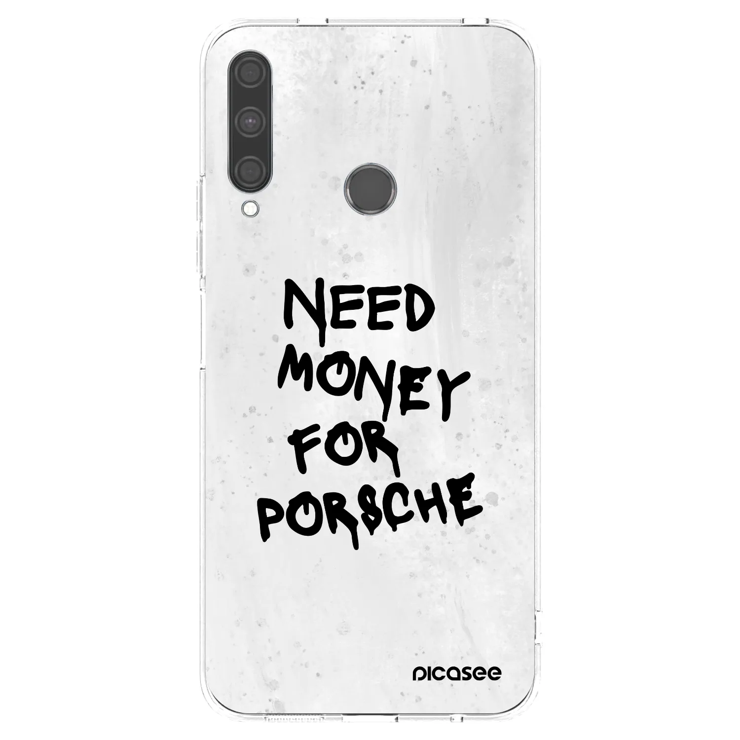 Picasee Huawei P40 Lite E Hülle - Transparentes Silikon - White Dollar