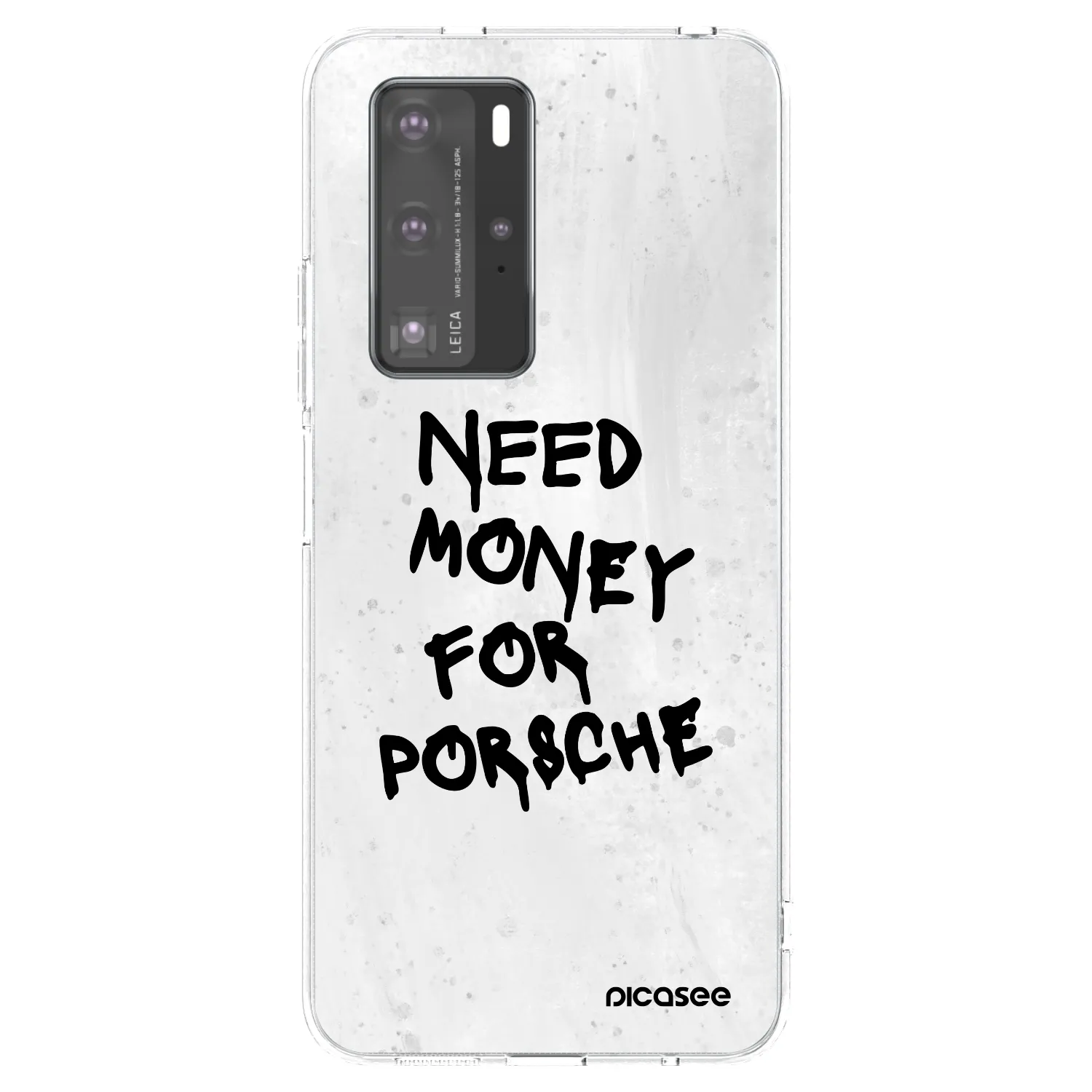 Picasee Huawei P40 Pro Hülle - Transparentes Silikon - White Dollar