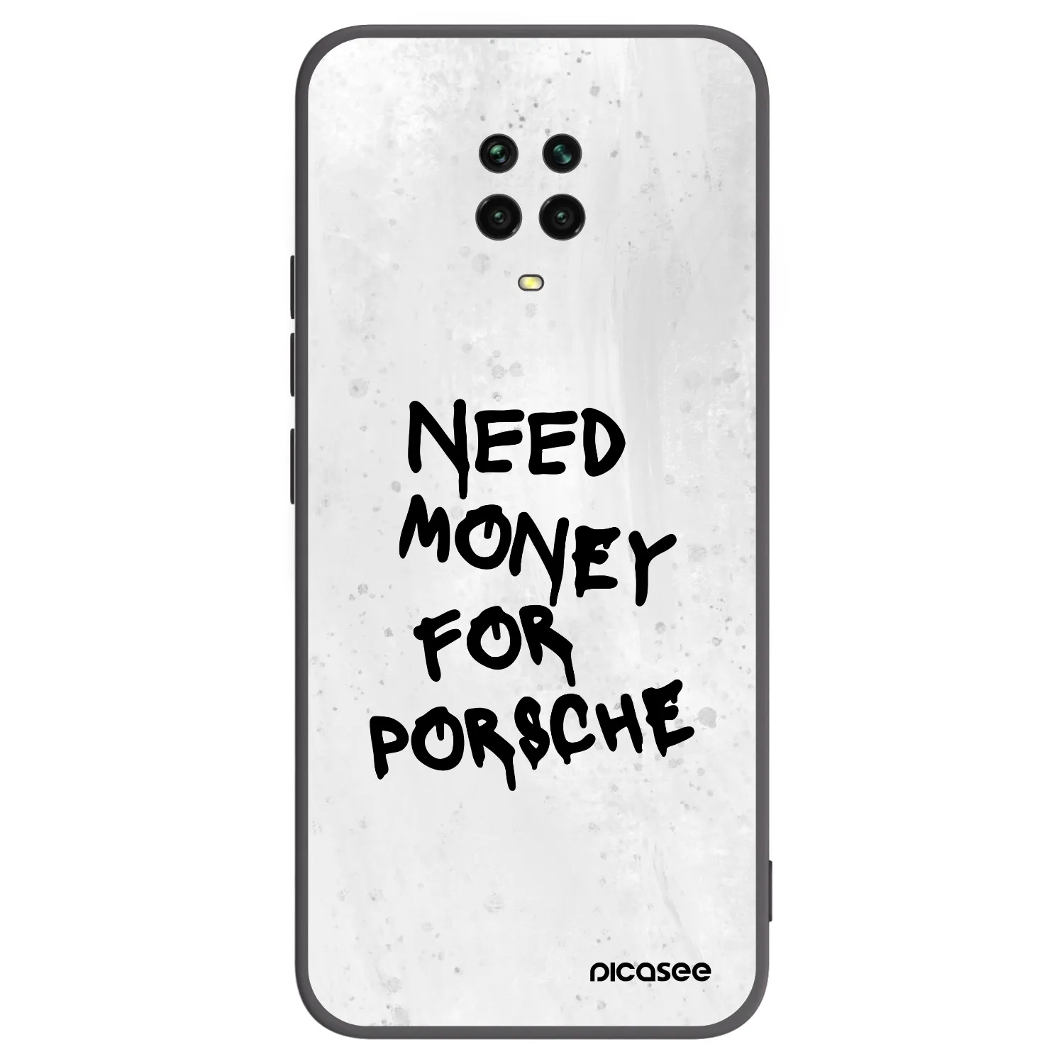 Picasee Xiaomi Redmi Note 9 Pro Hülle - Schwarzes Silikon - White Dollar