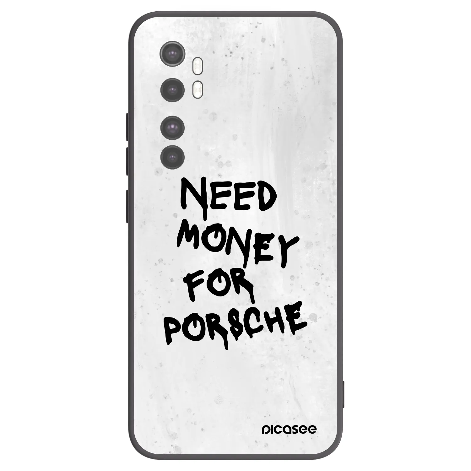 Picasee Xiaomi Mi Note 10 Lite Hülle - Schwarzes Silikon - White Dollar