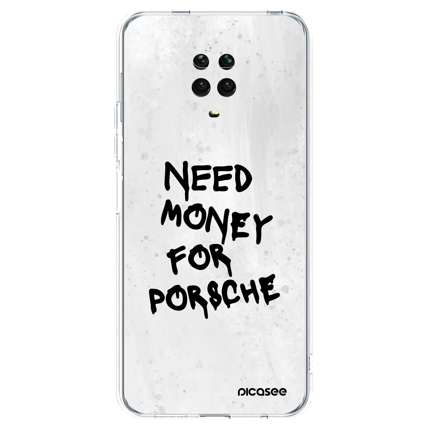 Picasee Xiaomi Redmi Note 9S Hülle - Transparentes Silikon - White Dollar