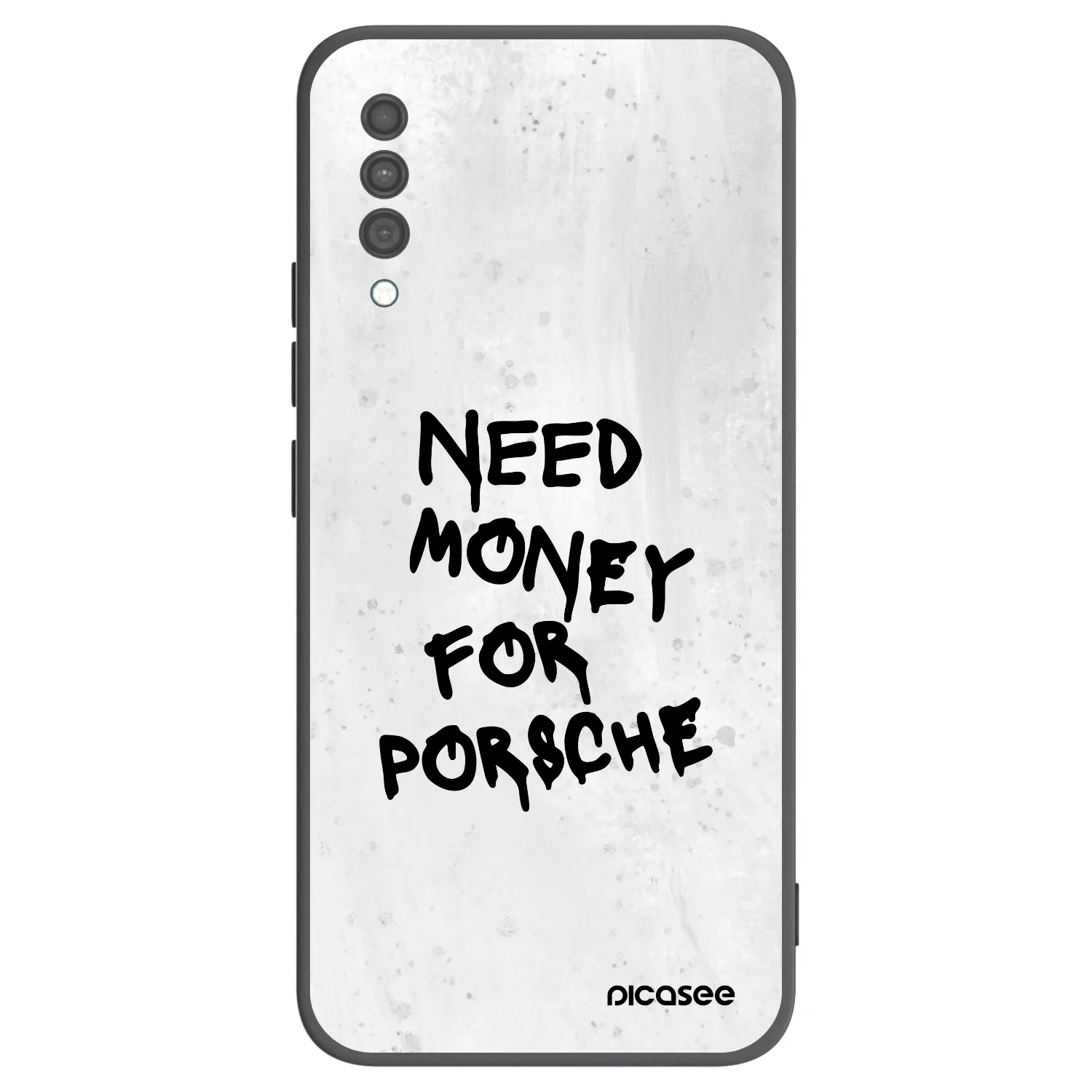 Picasee Samsung Galaxy A30s A307F Hülle - Schwarzes Silikon - White Dollar