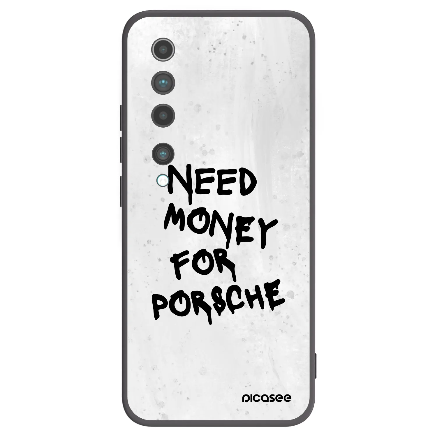 Picasee Xiaomi Mi 10 Hülle - Schwarzes Silikon - White Dollar