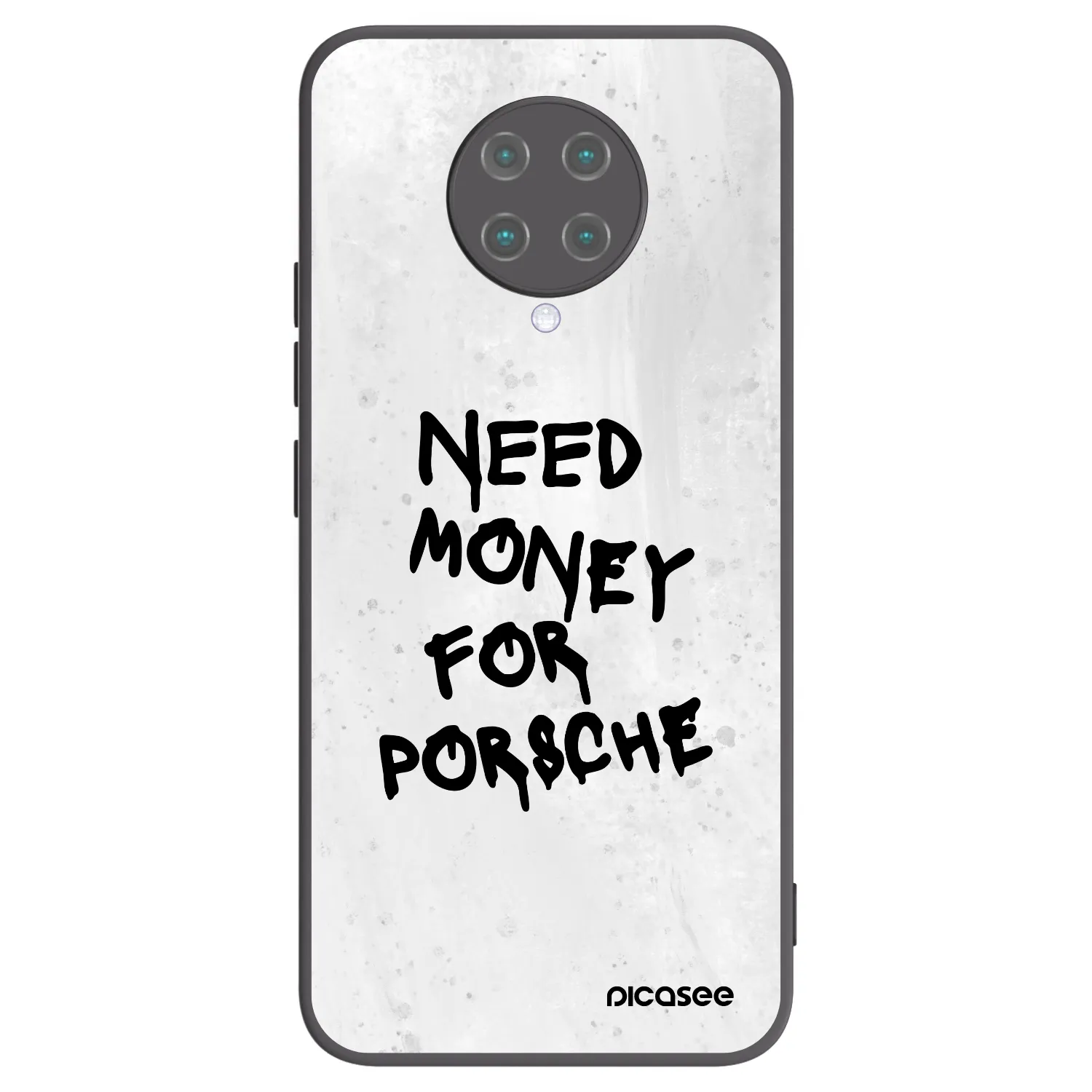 Picasee Xiaomi Poco F2 Pro Hülle - Schwarzes Silikon - White Dollar